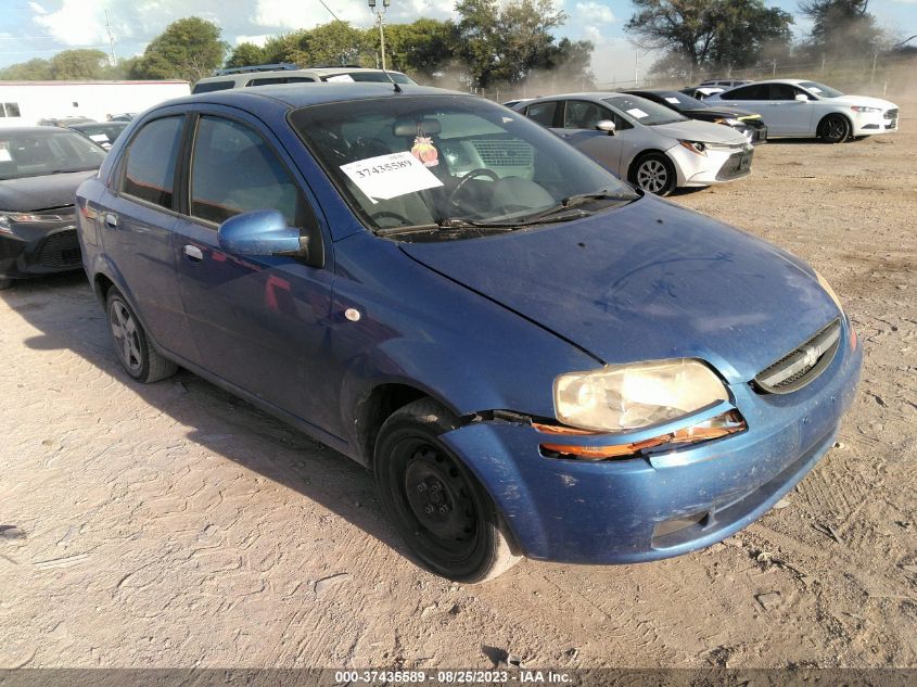 chevrolet aveo 2005 kl1td52635b481834