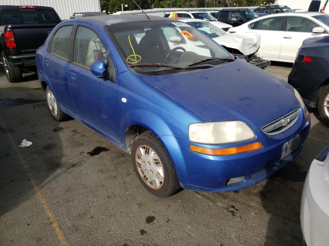 chevrolet aveo base 2006 kl1td56636b543616