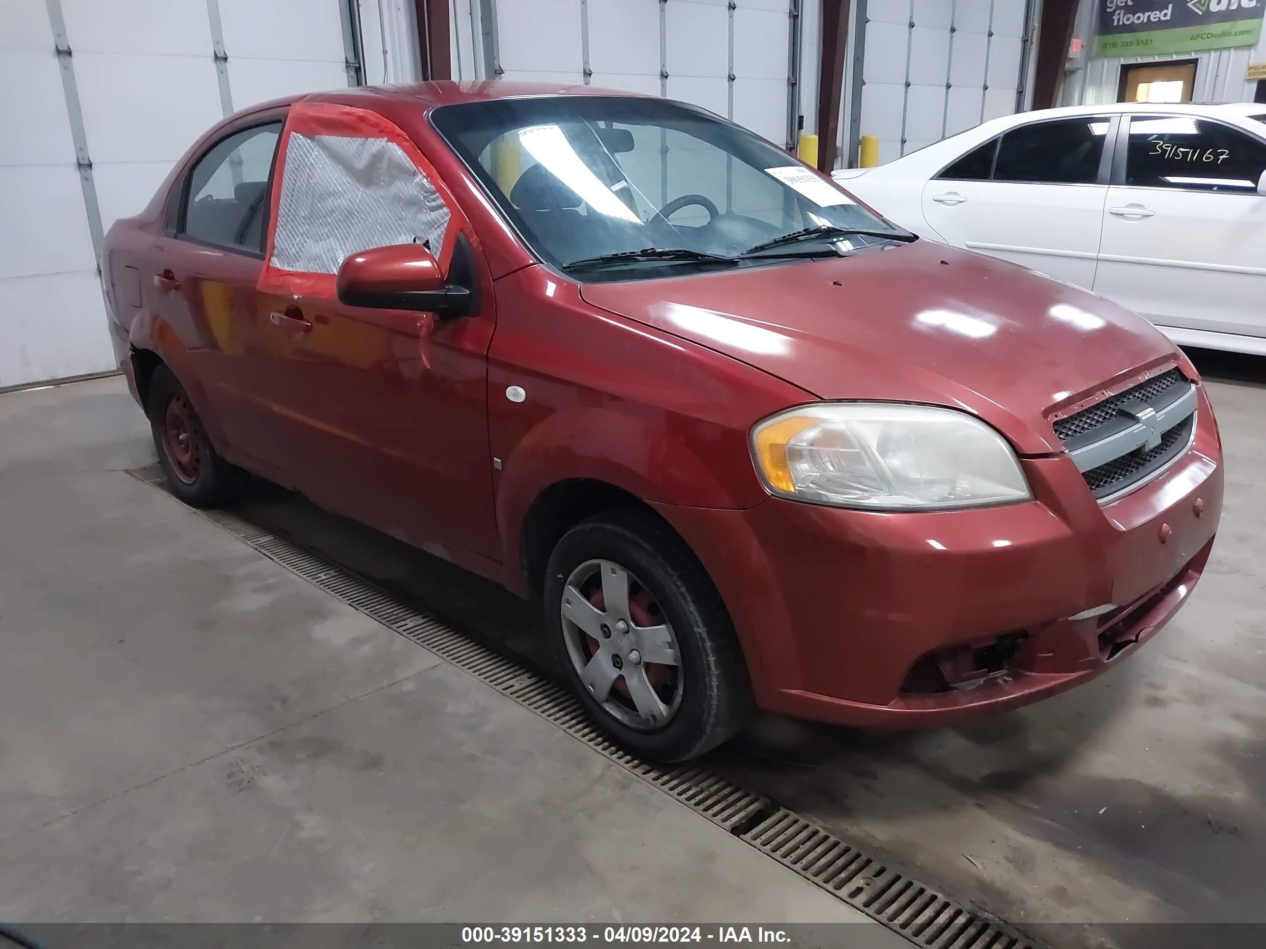 chevrolet aveo 2008 kl1td56638b018073