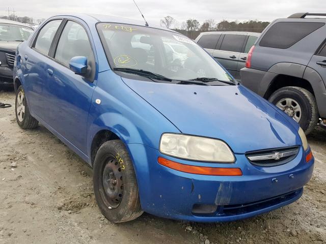 chevrolet aveo base 2006 kl1td56646b667944