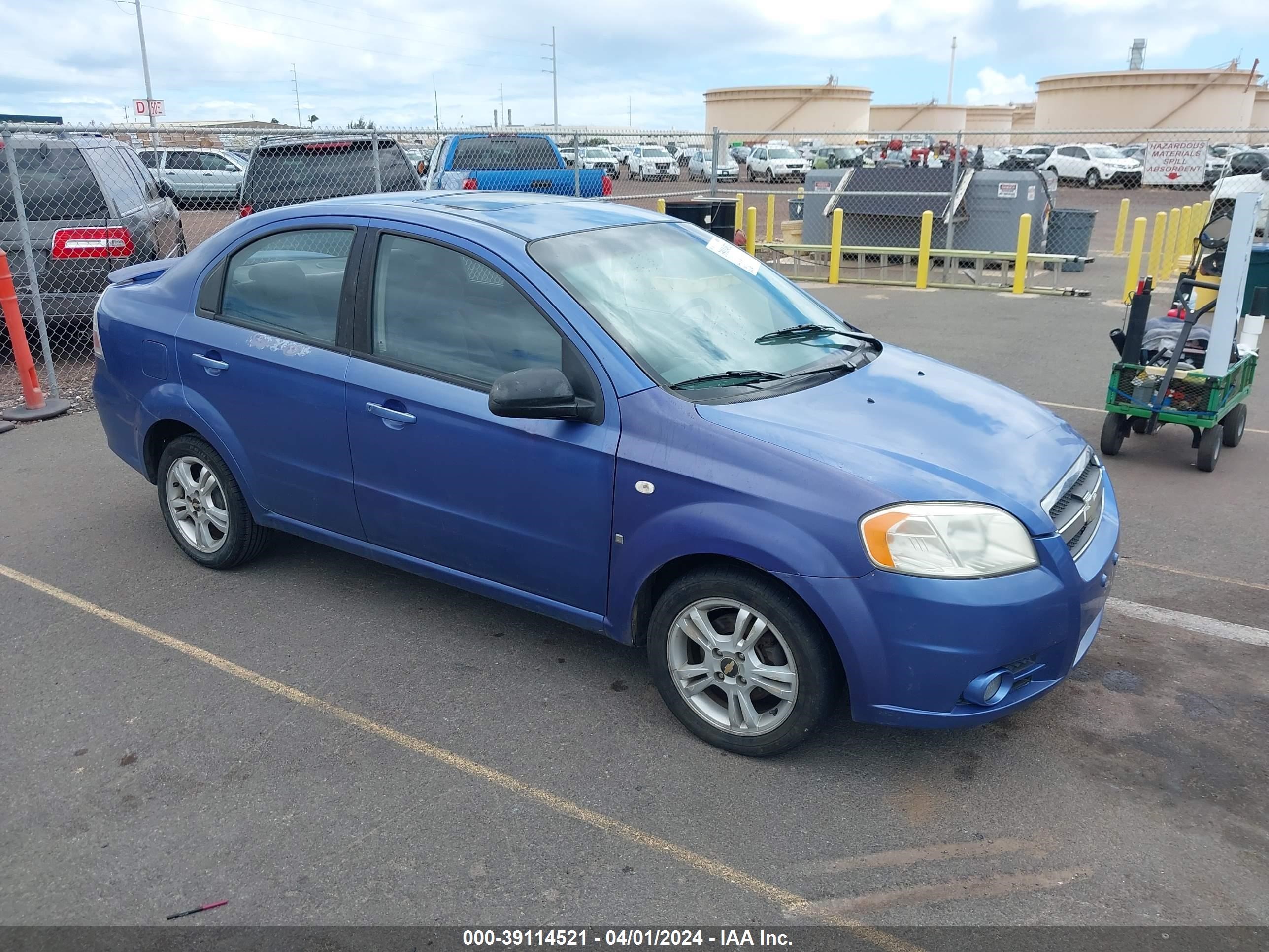 chevrolet aveo 2008 kl1td56658b215746