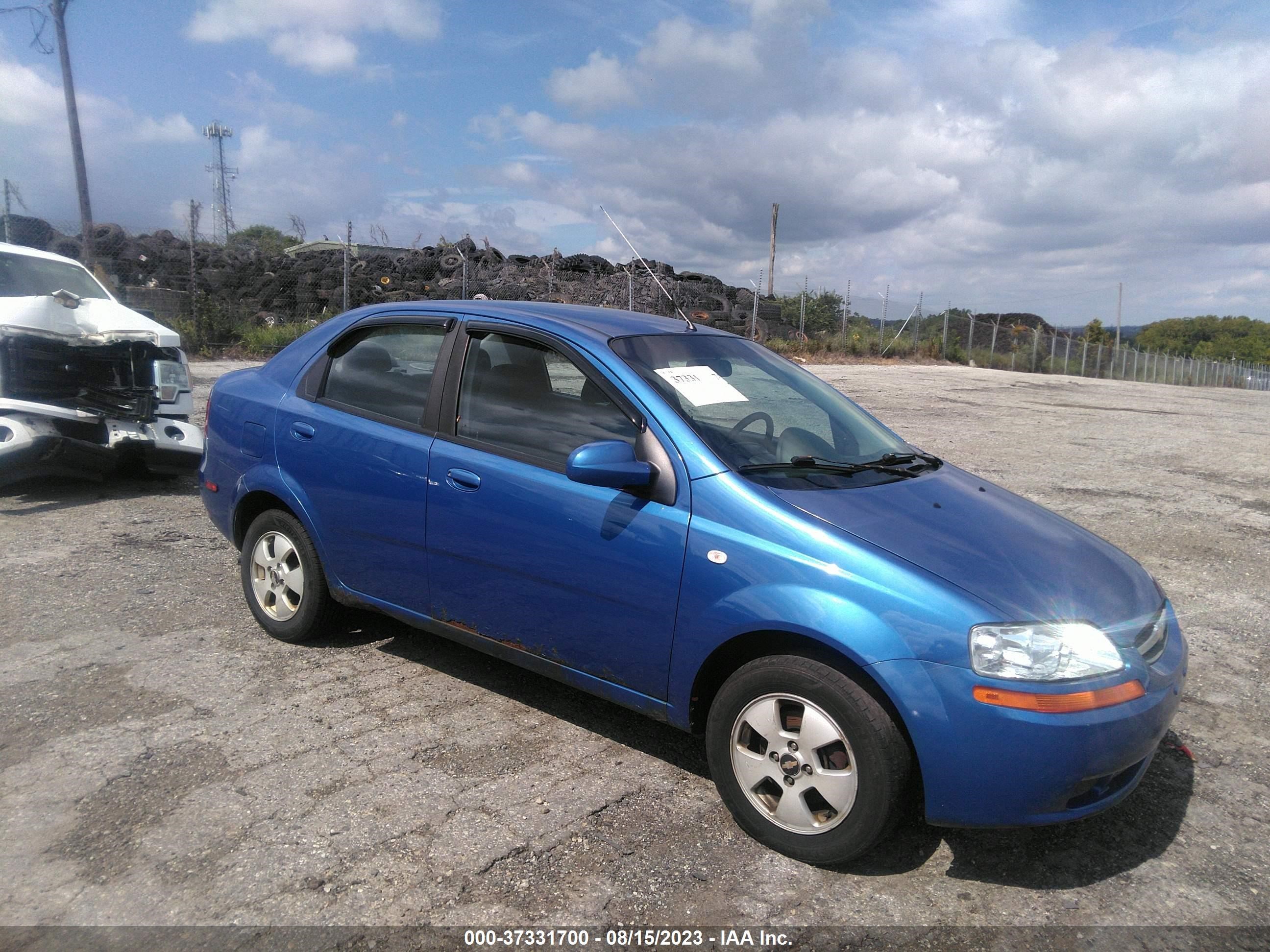 chevrolet aveo 2006 kl1td56686b634610