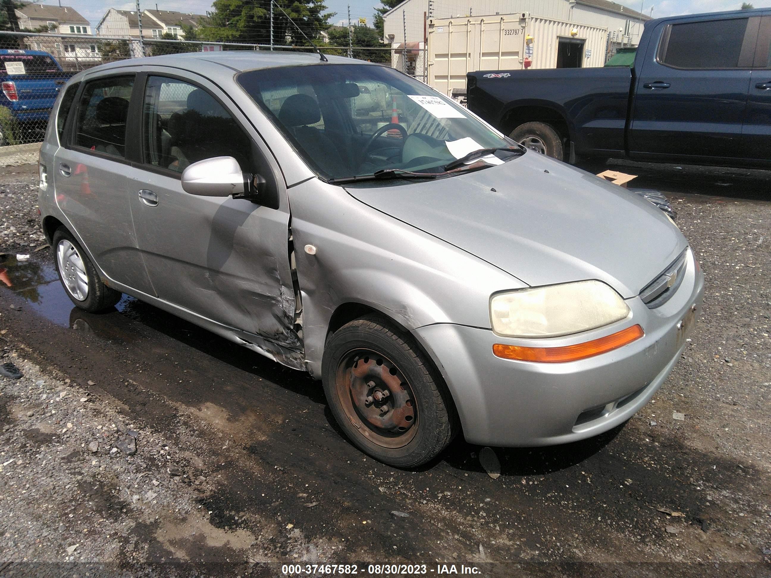 chevrolet aveo 2005 kl1td62645b422717