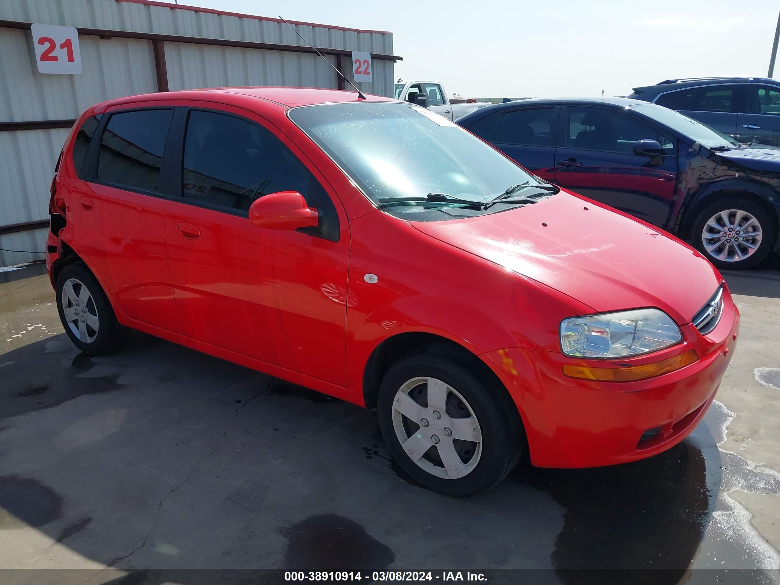 chevrolet aveo 2006 kl1td66606b669244