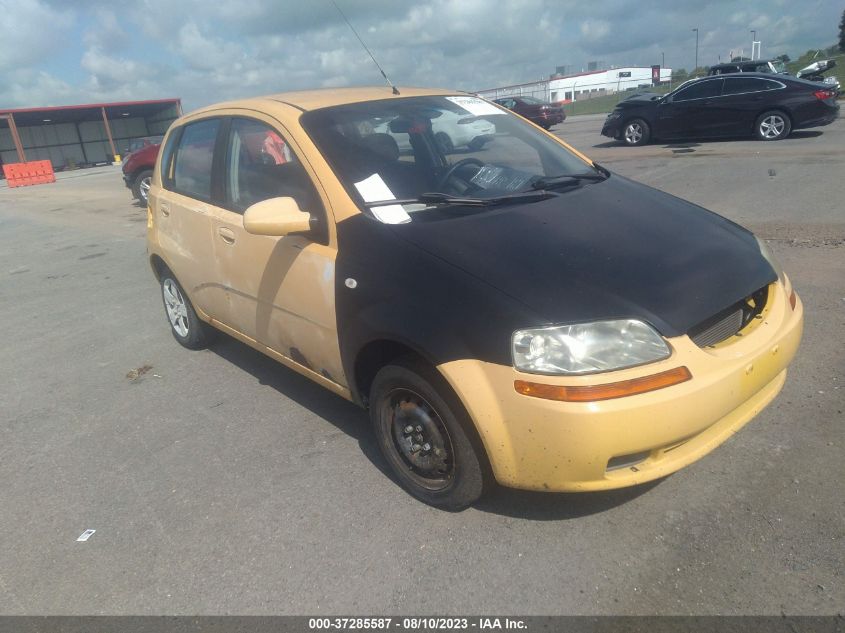 chevrolet aveo 2006 kl1td66646b555456