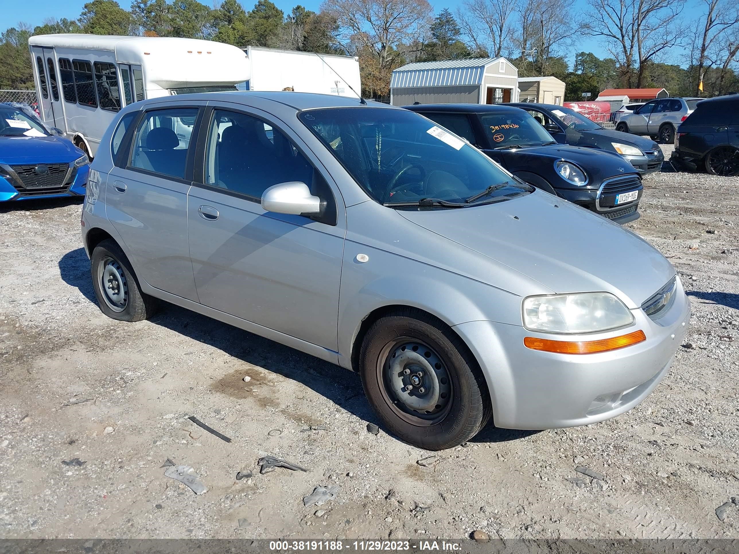 chevrolet aveo 2006 kl1td66646b668291