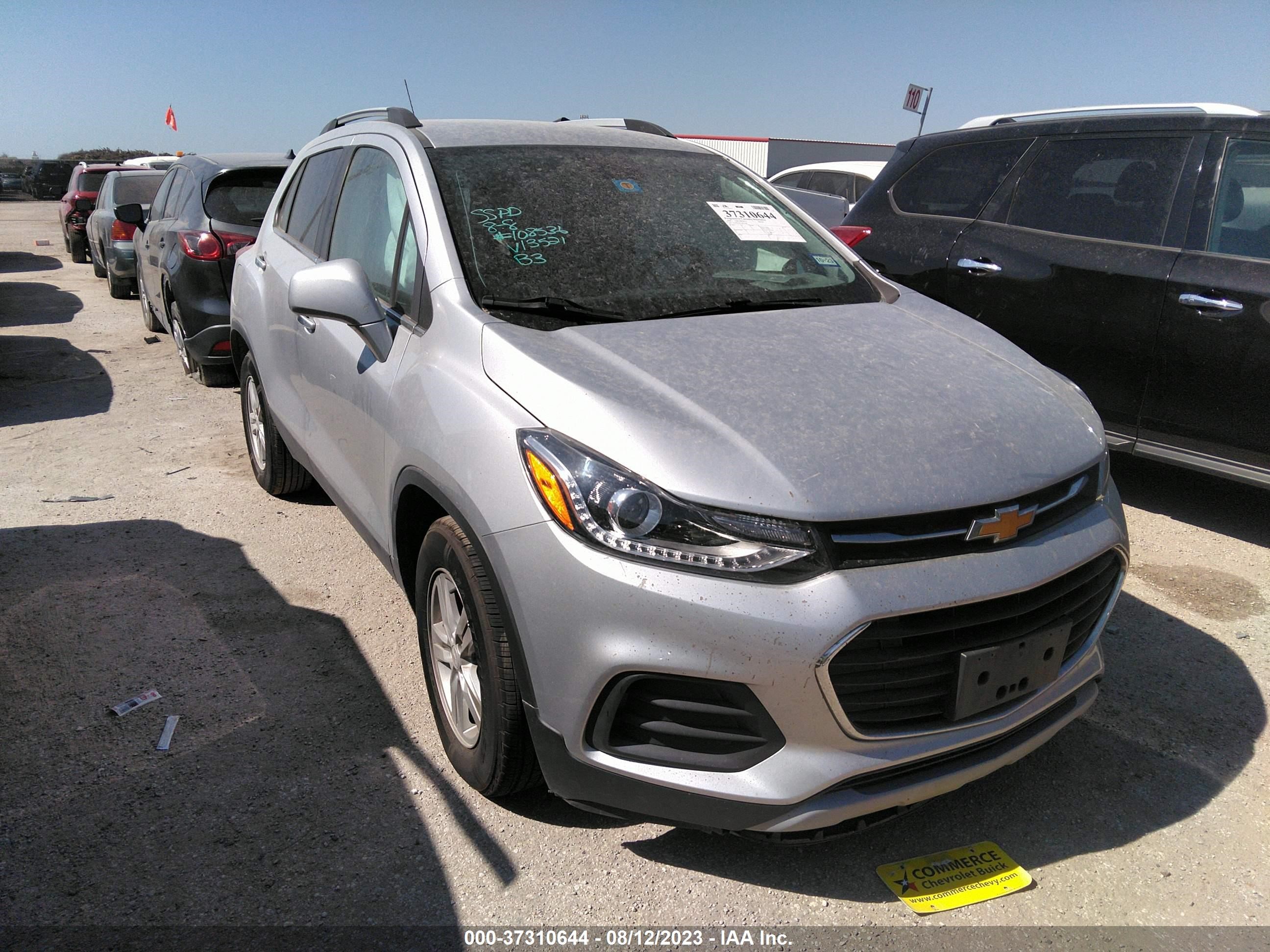 chevrolet trax 2020 kl7cjlsb3lb013521