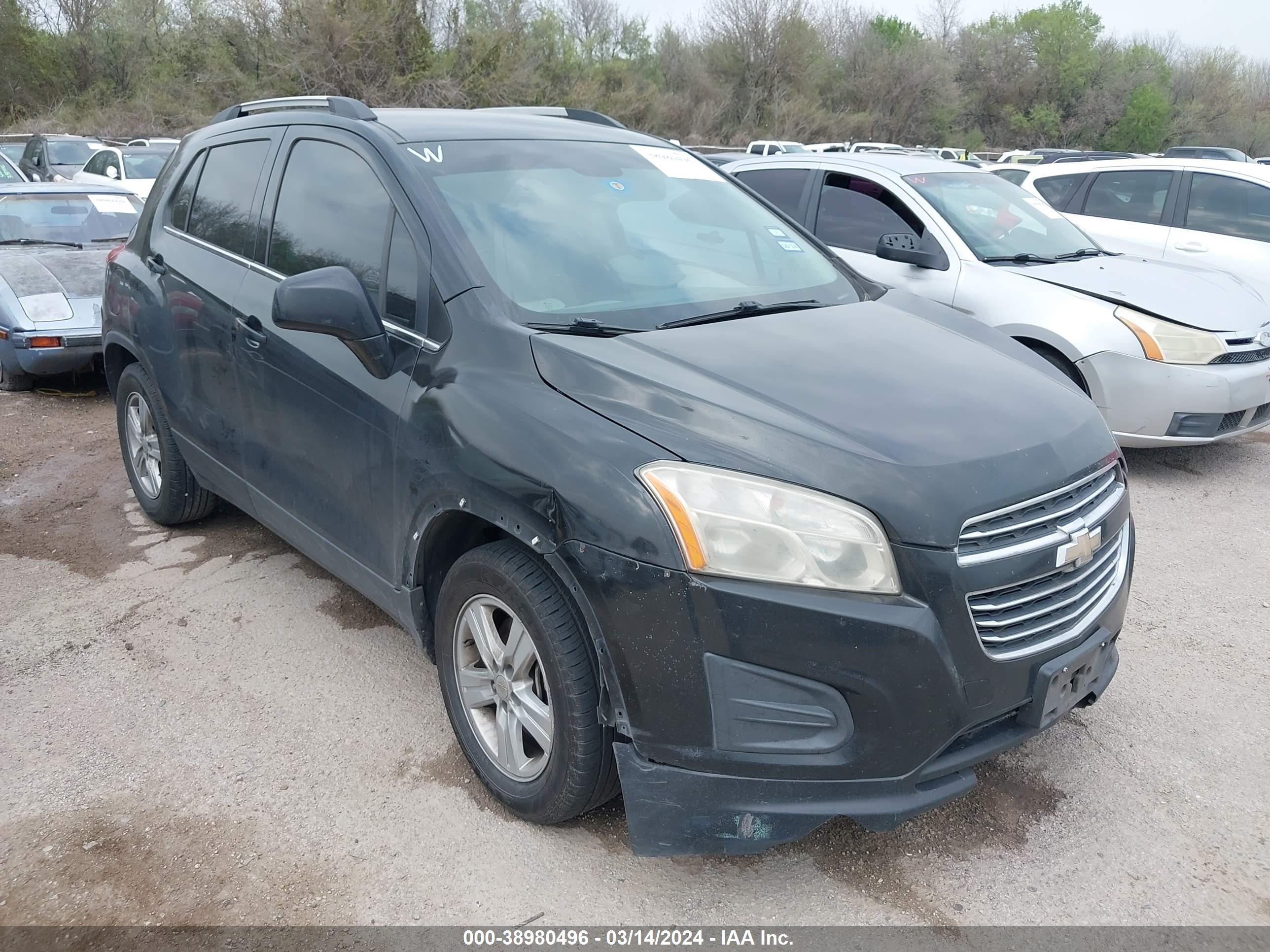 chevrolet trax 2016 kl7cjlsbxgb703370