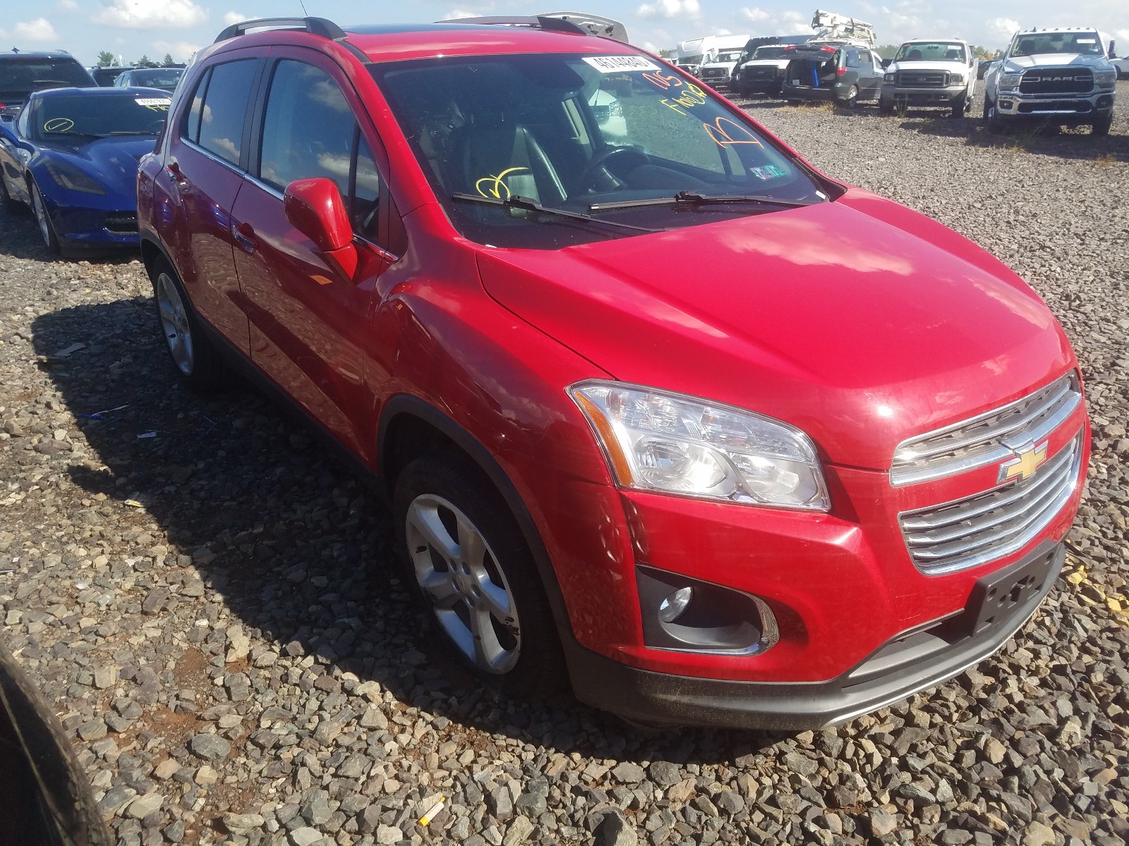 chevrolet trax ltz 2016 kl7cjrsb1gb645300