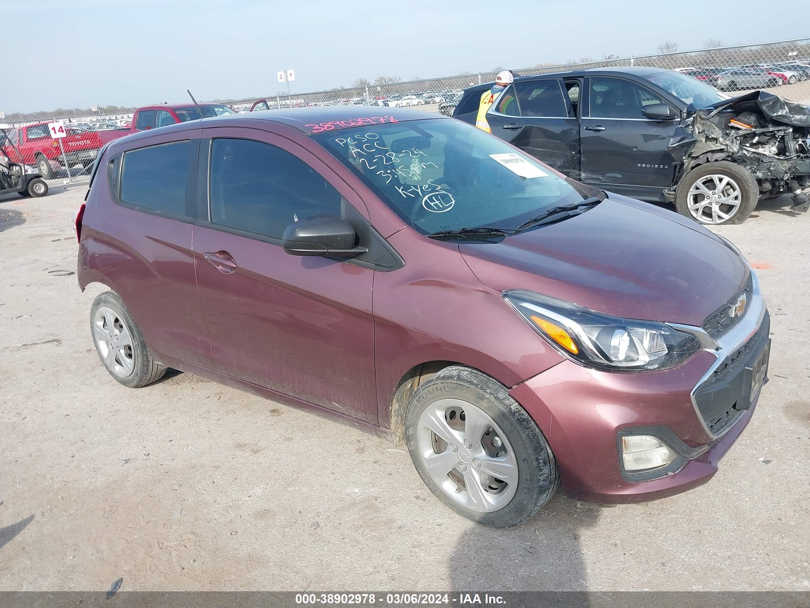 chevrolet spark 2020 kl8cb6sa7lc415960