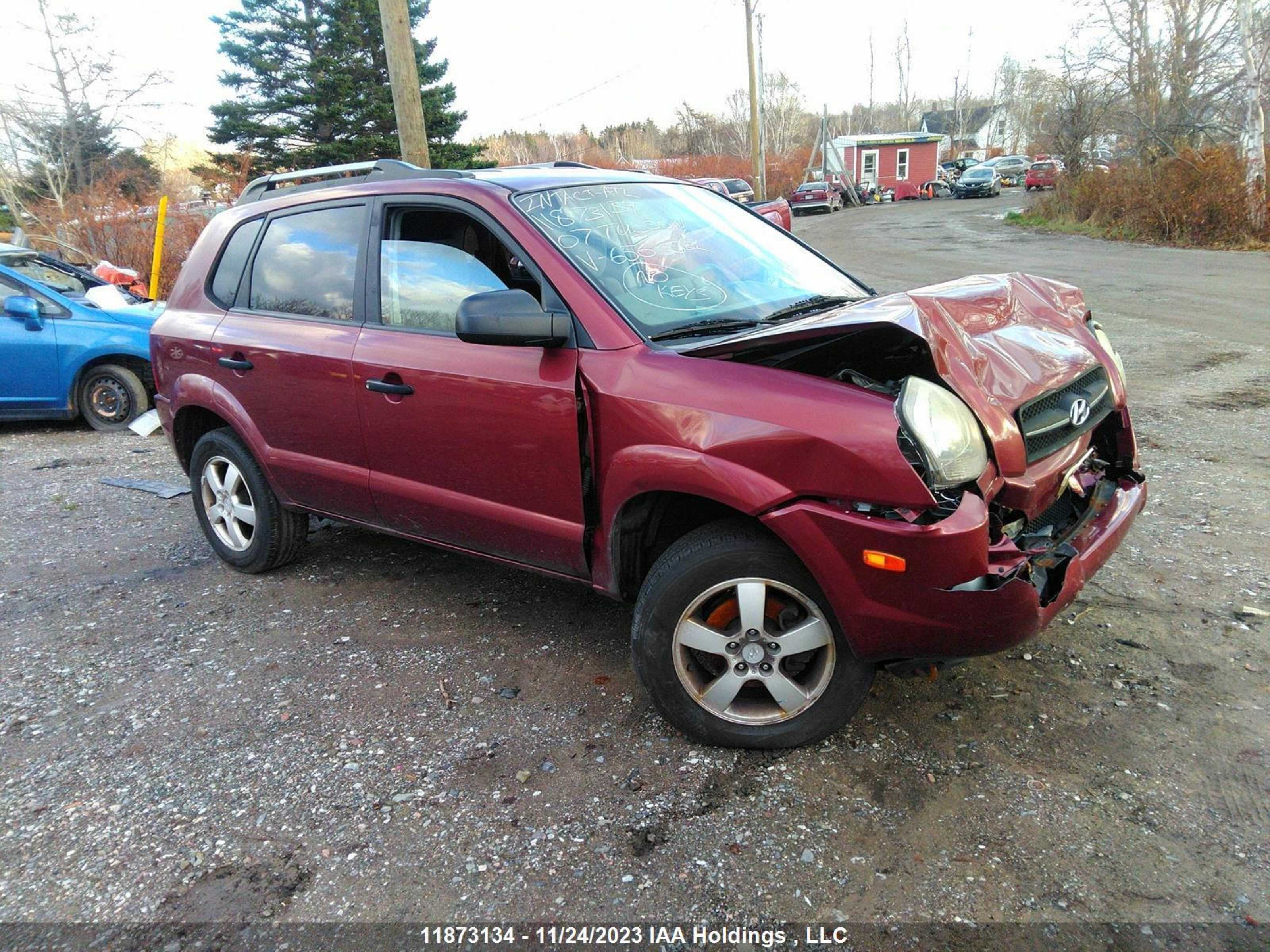 hyundai tucson 2007 km8jm12b67u656652