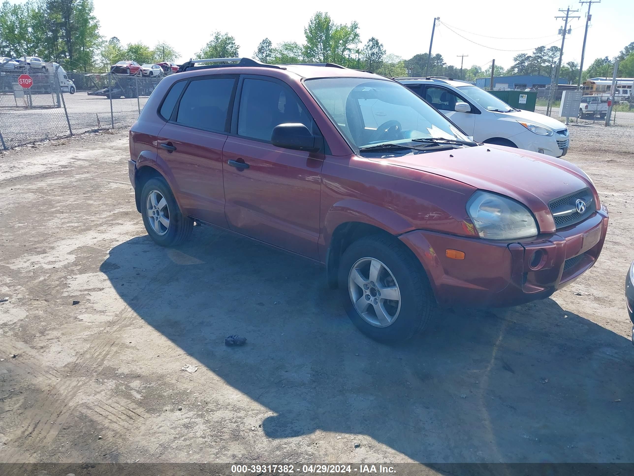 hyundai tucson 2008 km8jm12b78u734535