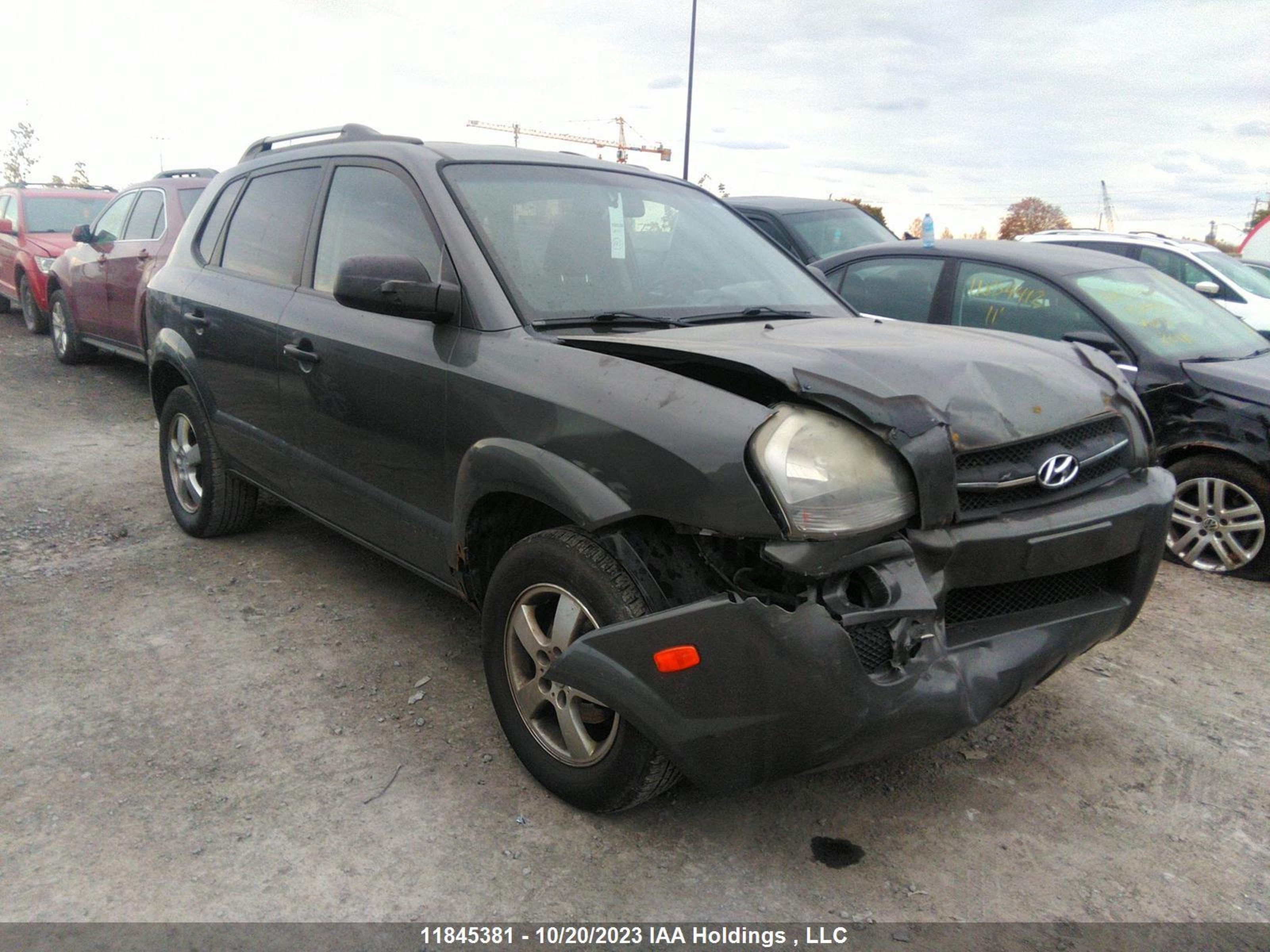 hyundai tucson 2007 km8jm12bx7u668660