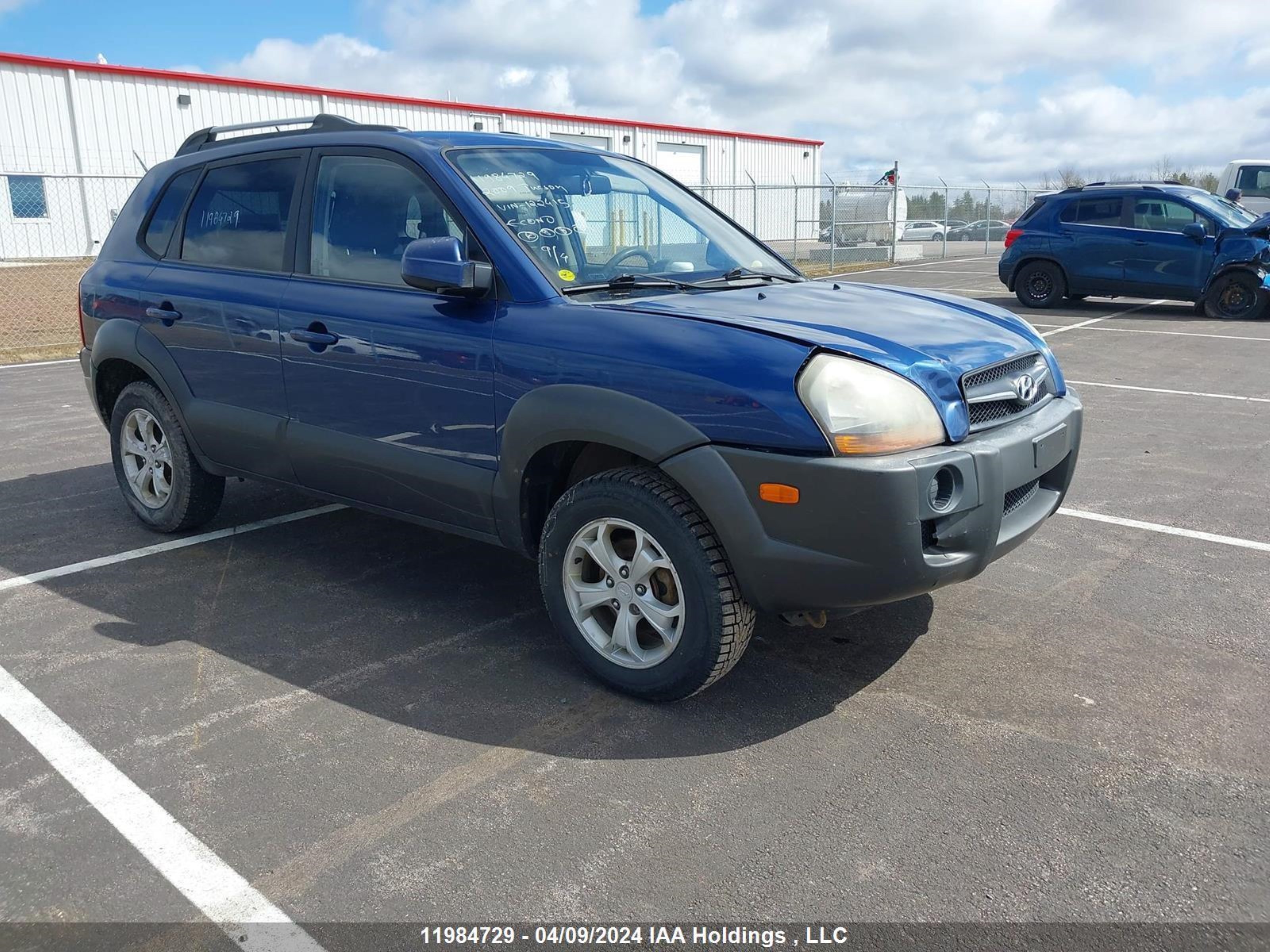 hyundai tucson 2009 km8jm12d19u122415