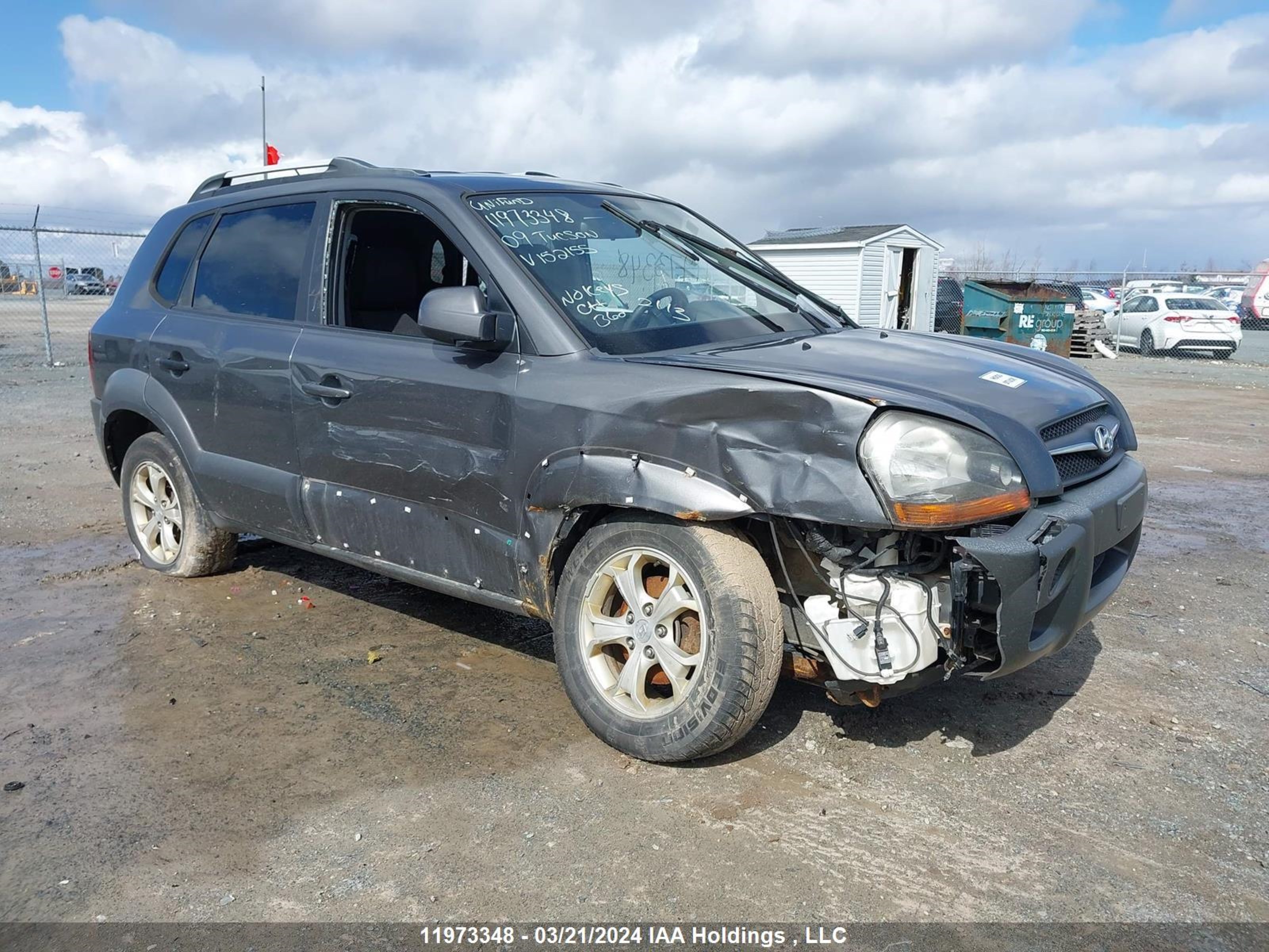 hyundai tucson 2009 km8jm72d49u152155