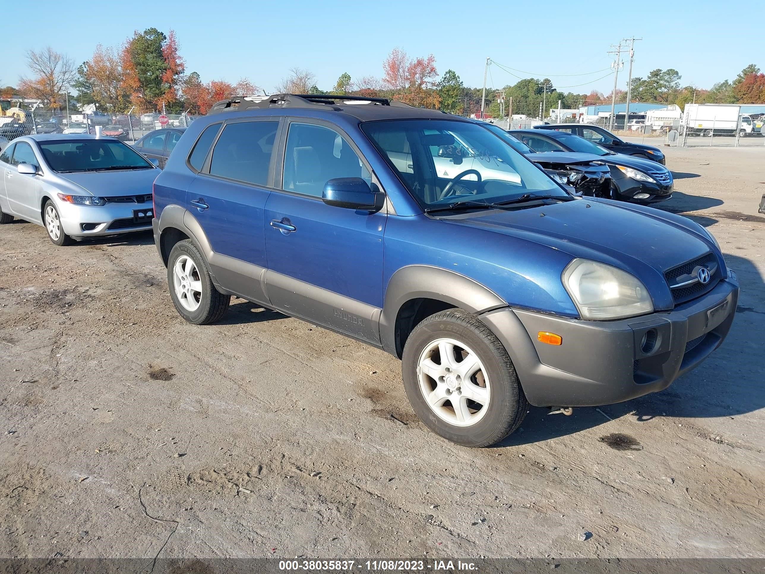 hyundai tucson 2005 km8jn12d05u187179