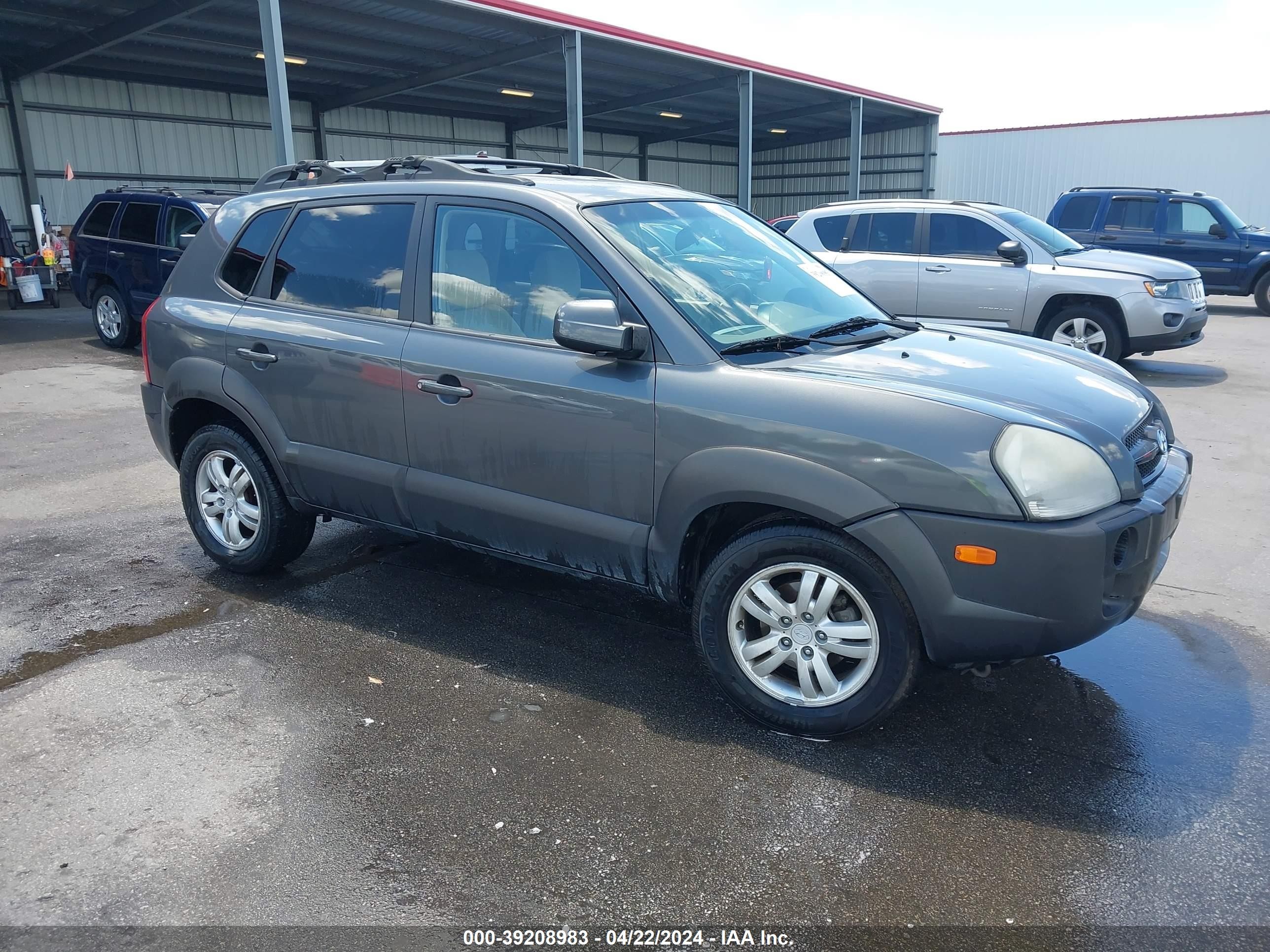 hyundai tucson 2007 km8jn12d07u476338