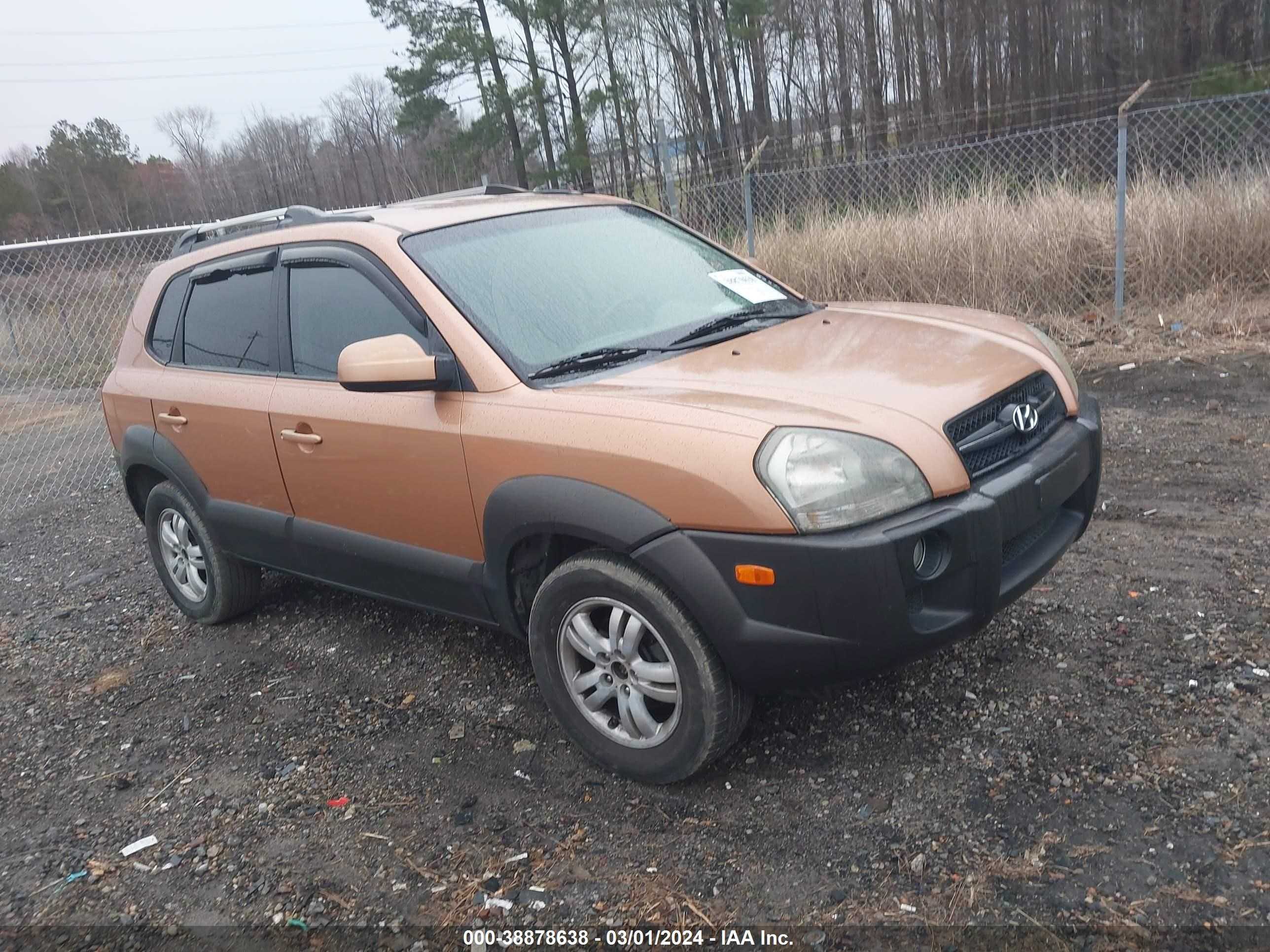 hyundai tucson 2007 km8jn12d67u490728