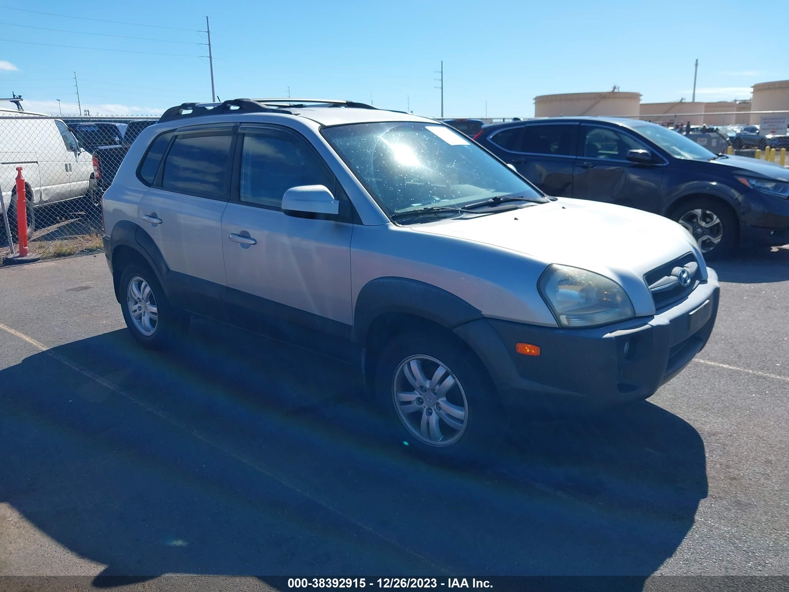 hyundai tucson 2007 km8jn12d77u583564