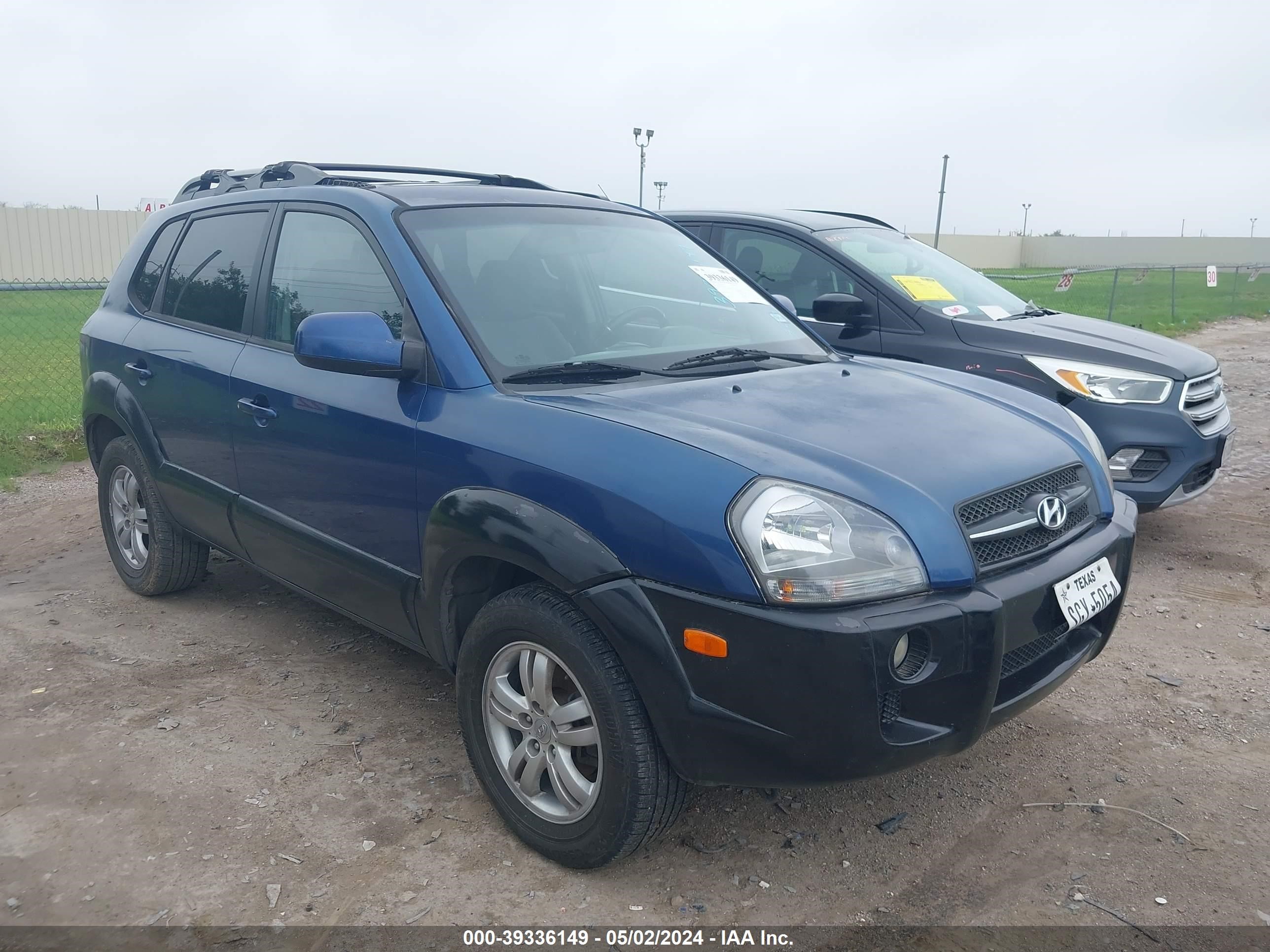 hyundai tucson 2007 km8jn12dx7u632725