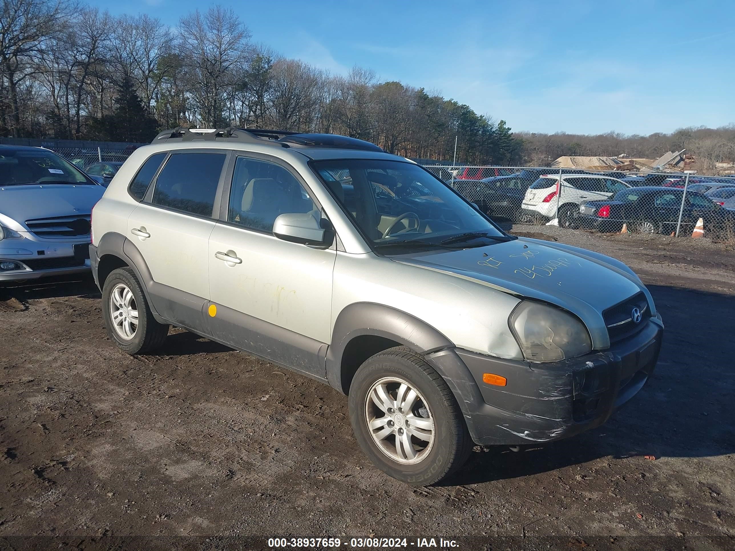 hyundai tucson 2006 km8jn72d16u284217