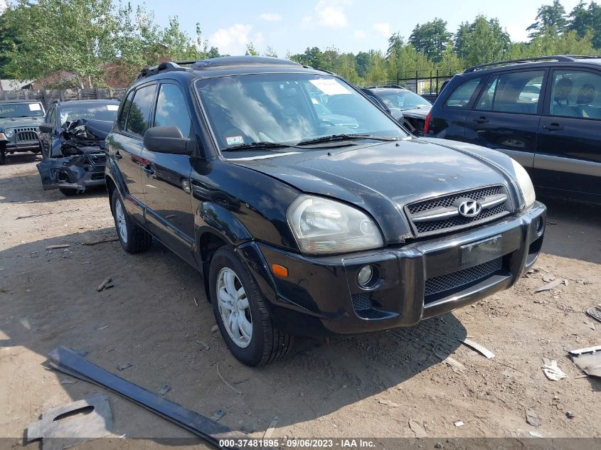 hyundai tucson 2006 km8jn72d16u290194