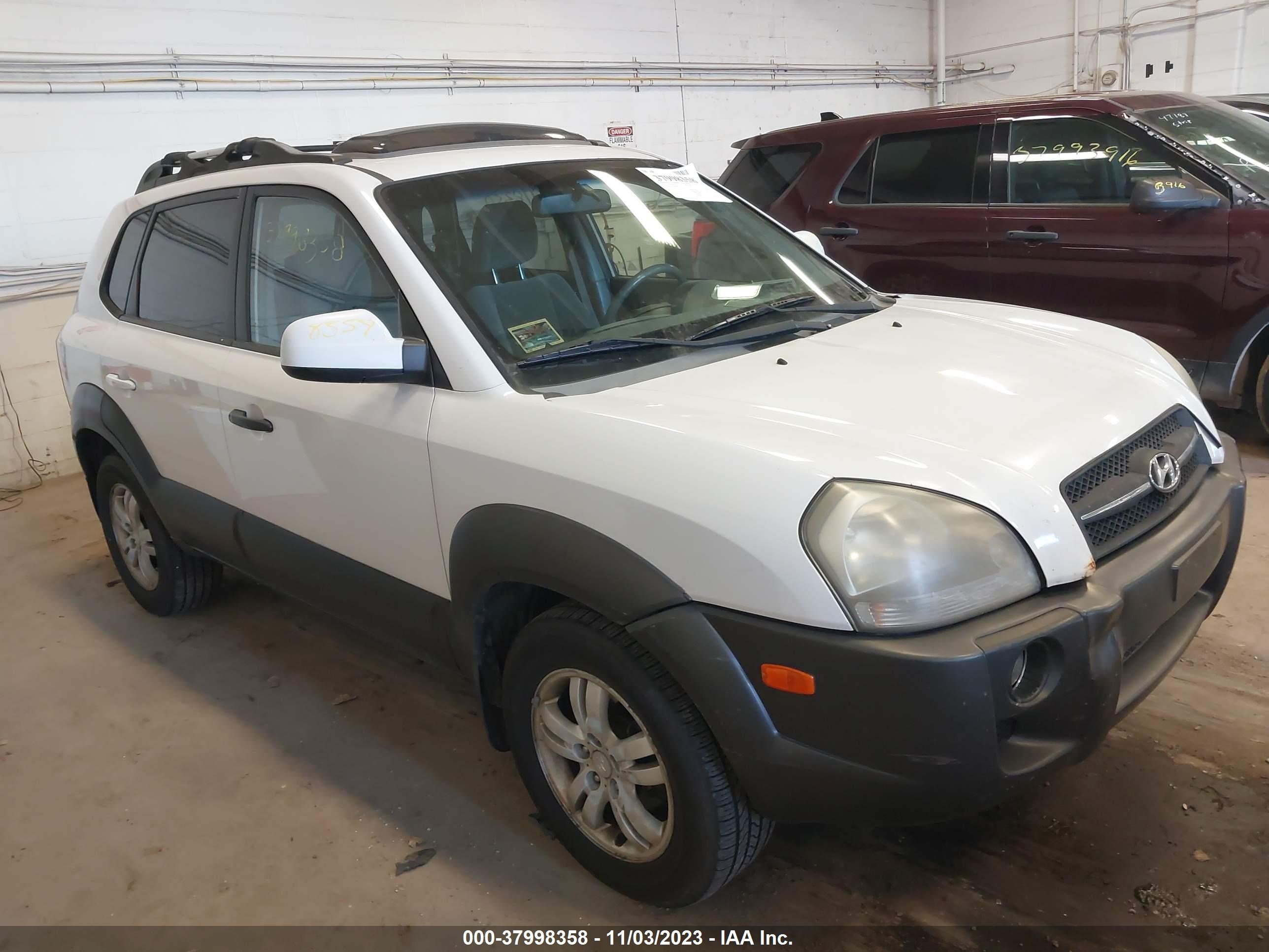 hyundai tucson 2006 km8jn72d16u315868