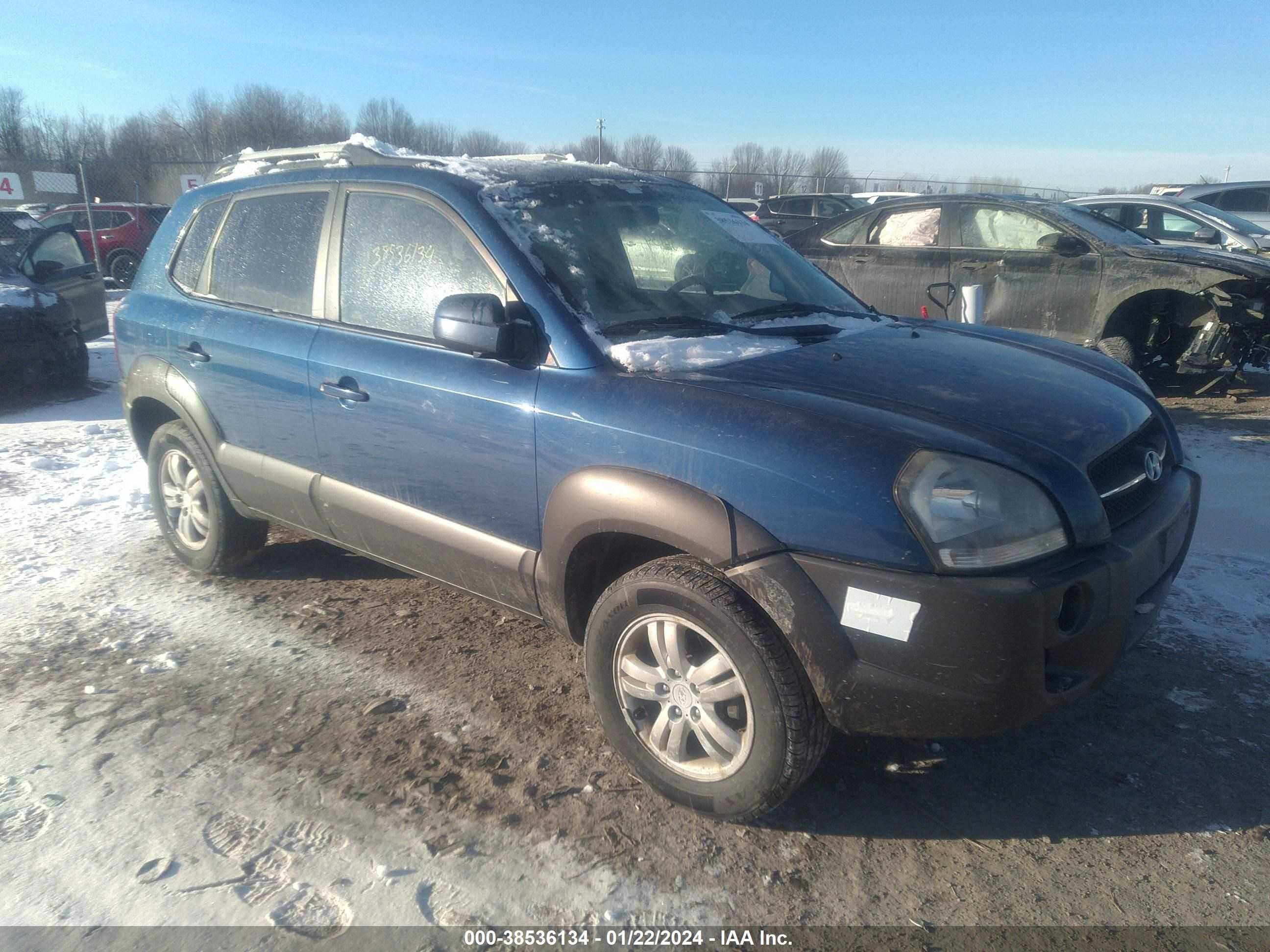 hyundai tucson 2007 km8jn72d67u520247