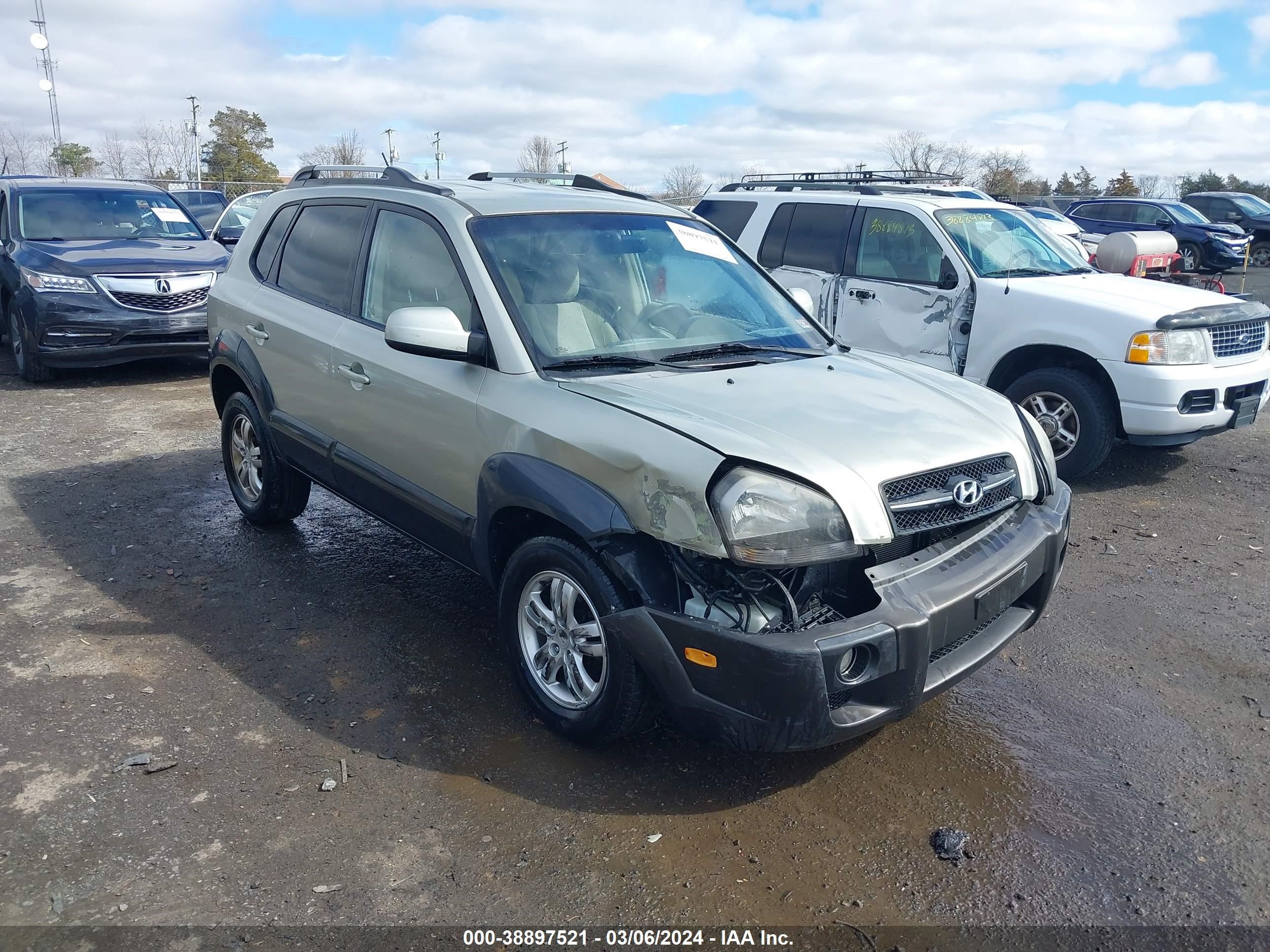 hyundai tucson 2007 km8jn72d97u633237