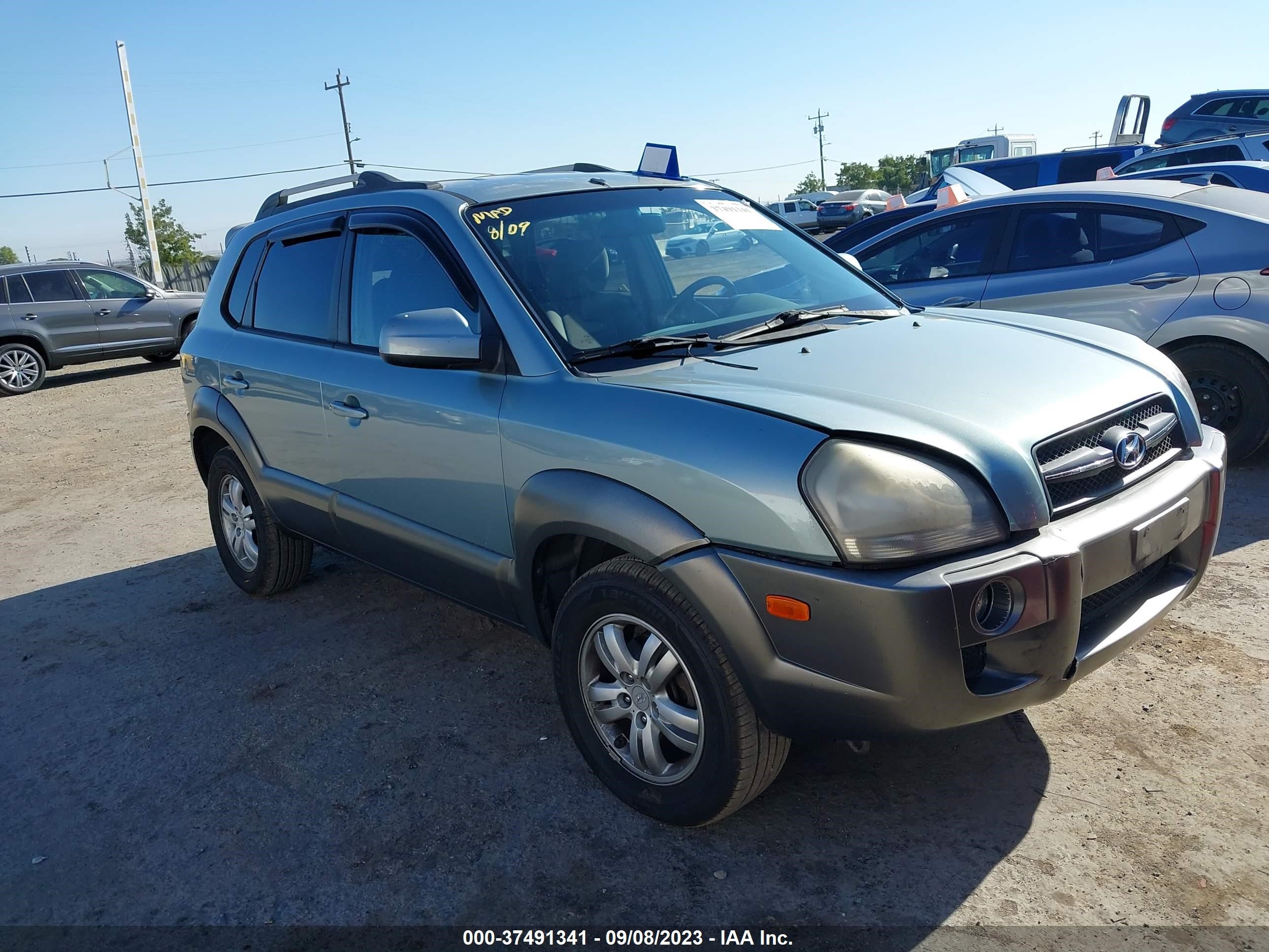 hyundai tucson 2006 km8jn72dx6u390293