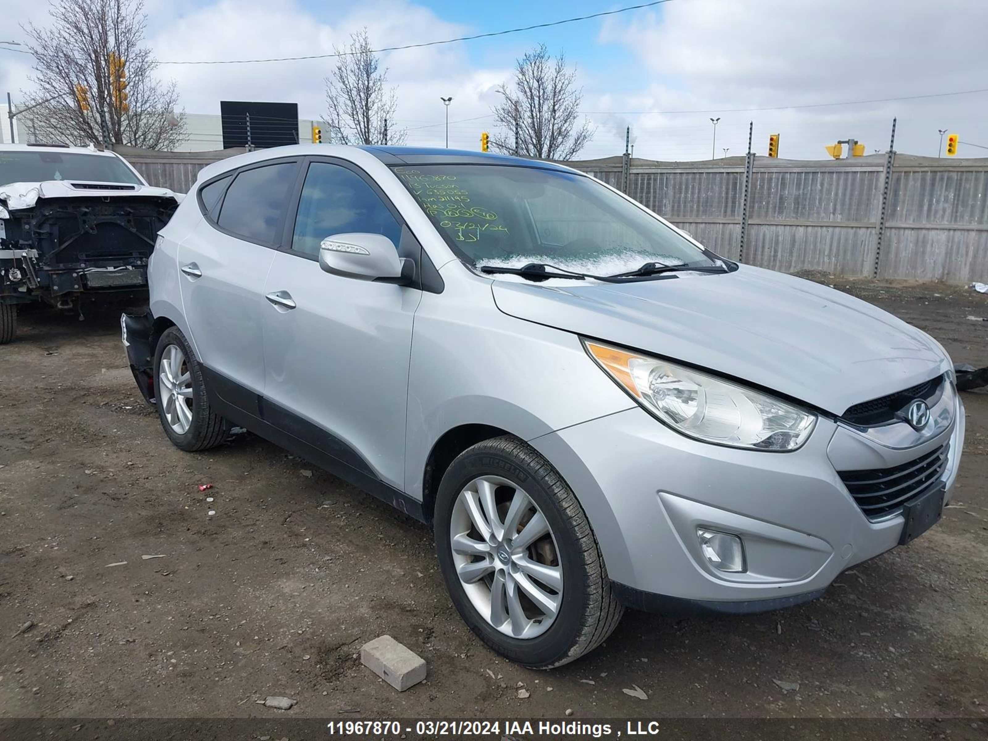 hyundai tucson 2013 km8jucac2du635055