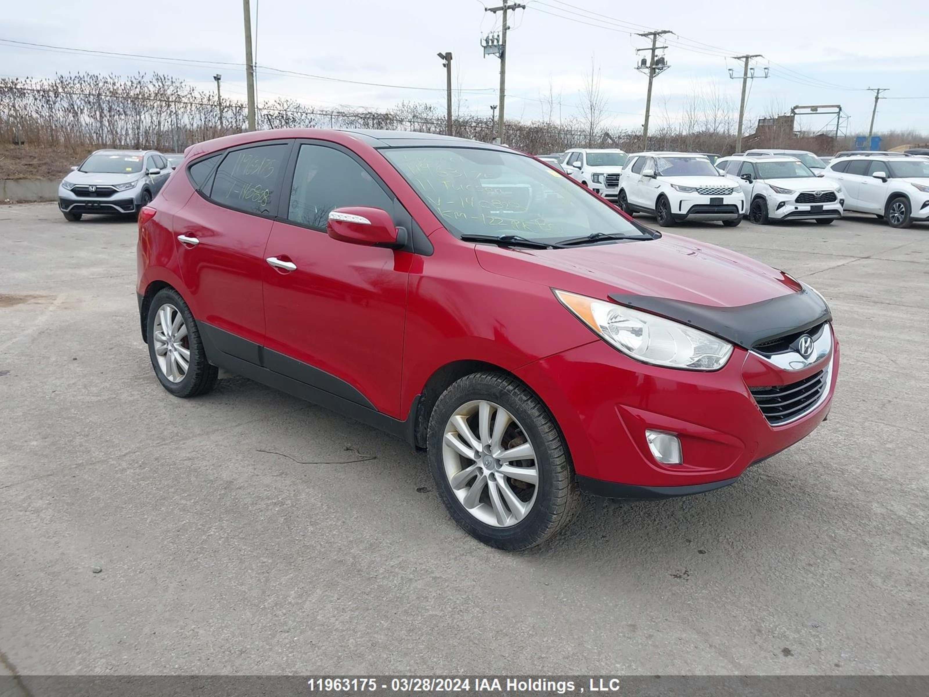 hyundai tucson 2011 km8jucac3bu140828