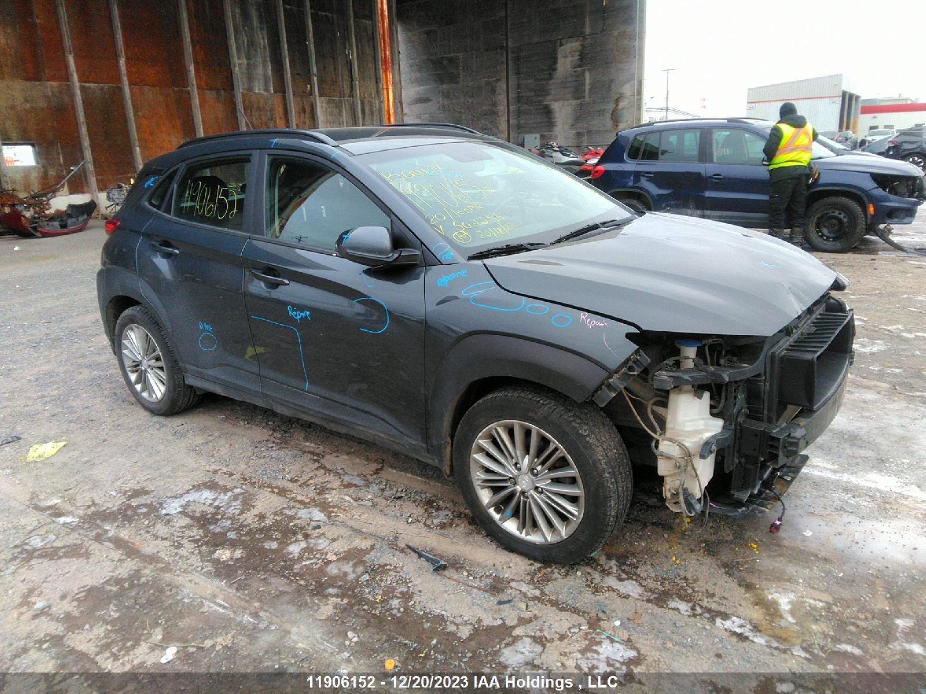 hyundai kona 2020 km8k2caa6lu502256