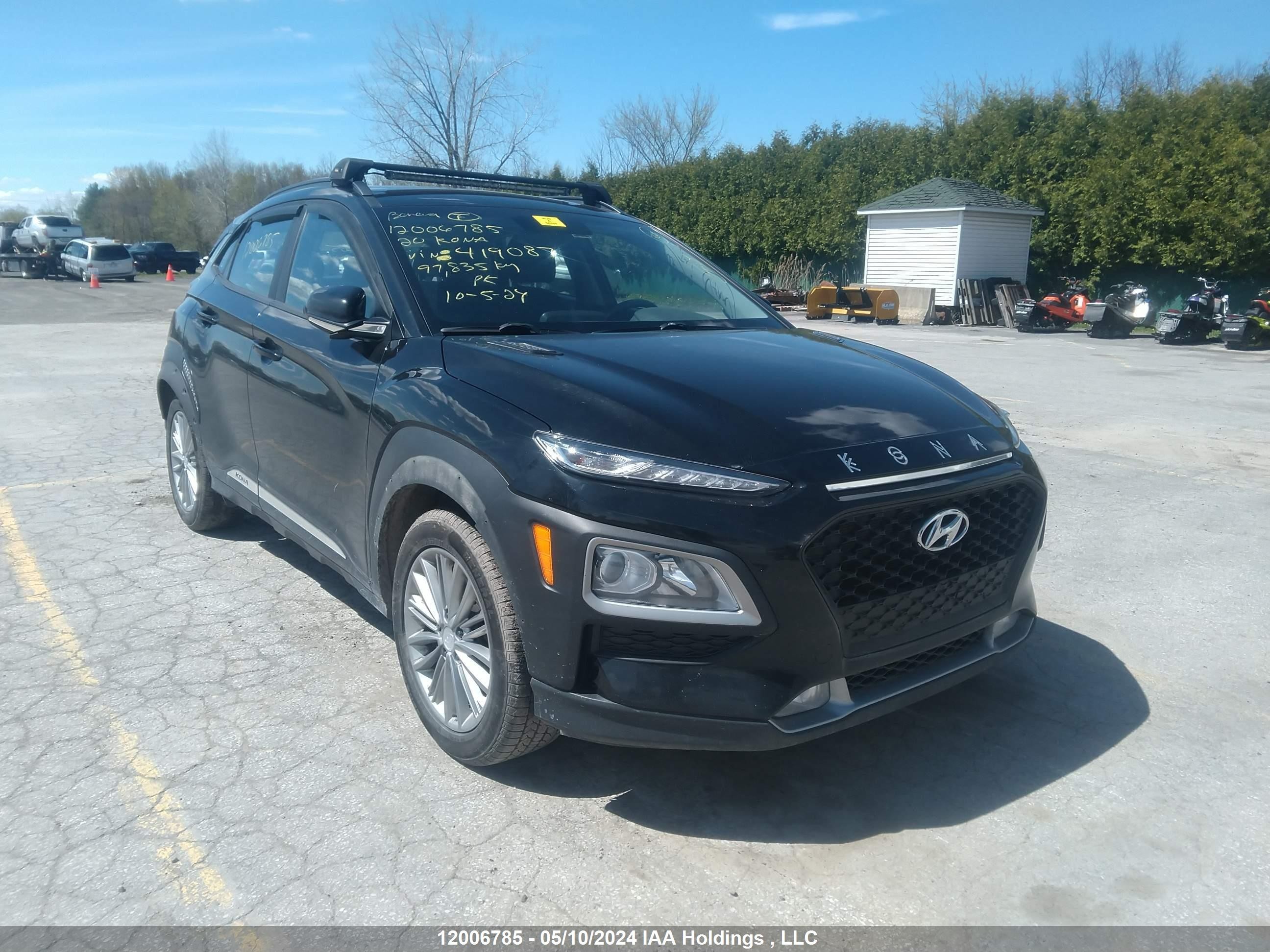 hyundai kona 2020 km8k2caaxlu419087