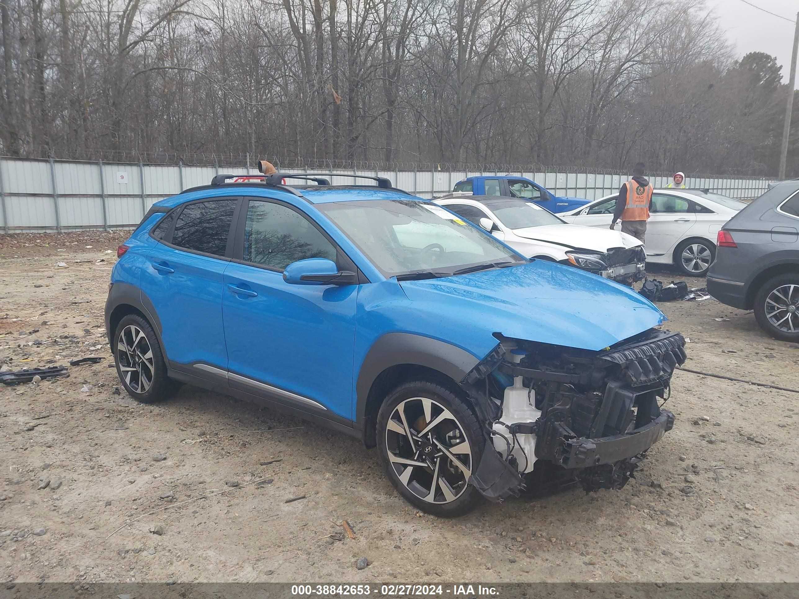 hyundai kona 2022 km8k53a36nu819188