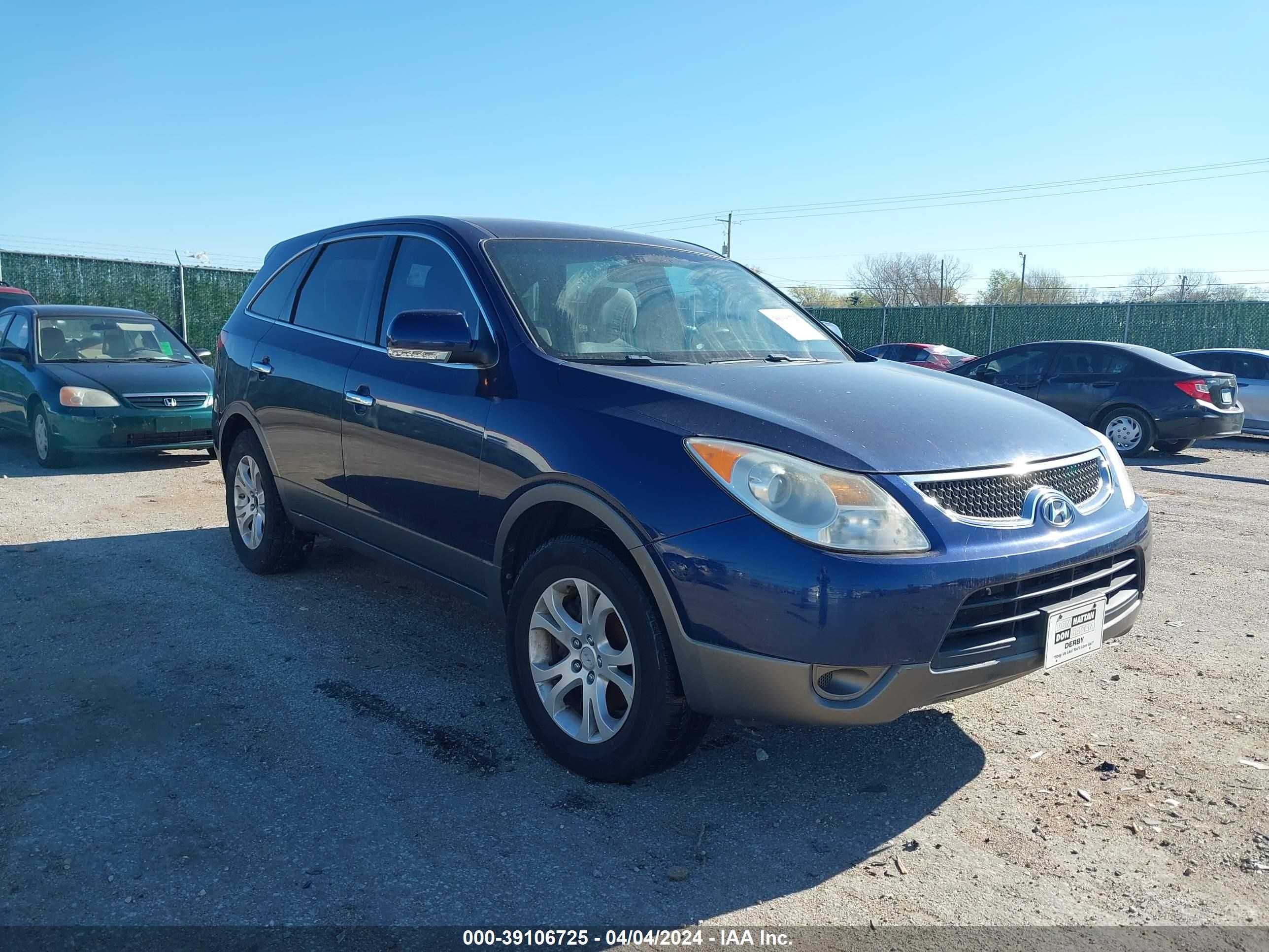 hyundai veracruz 2007 km8nu13c37u011594