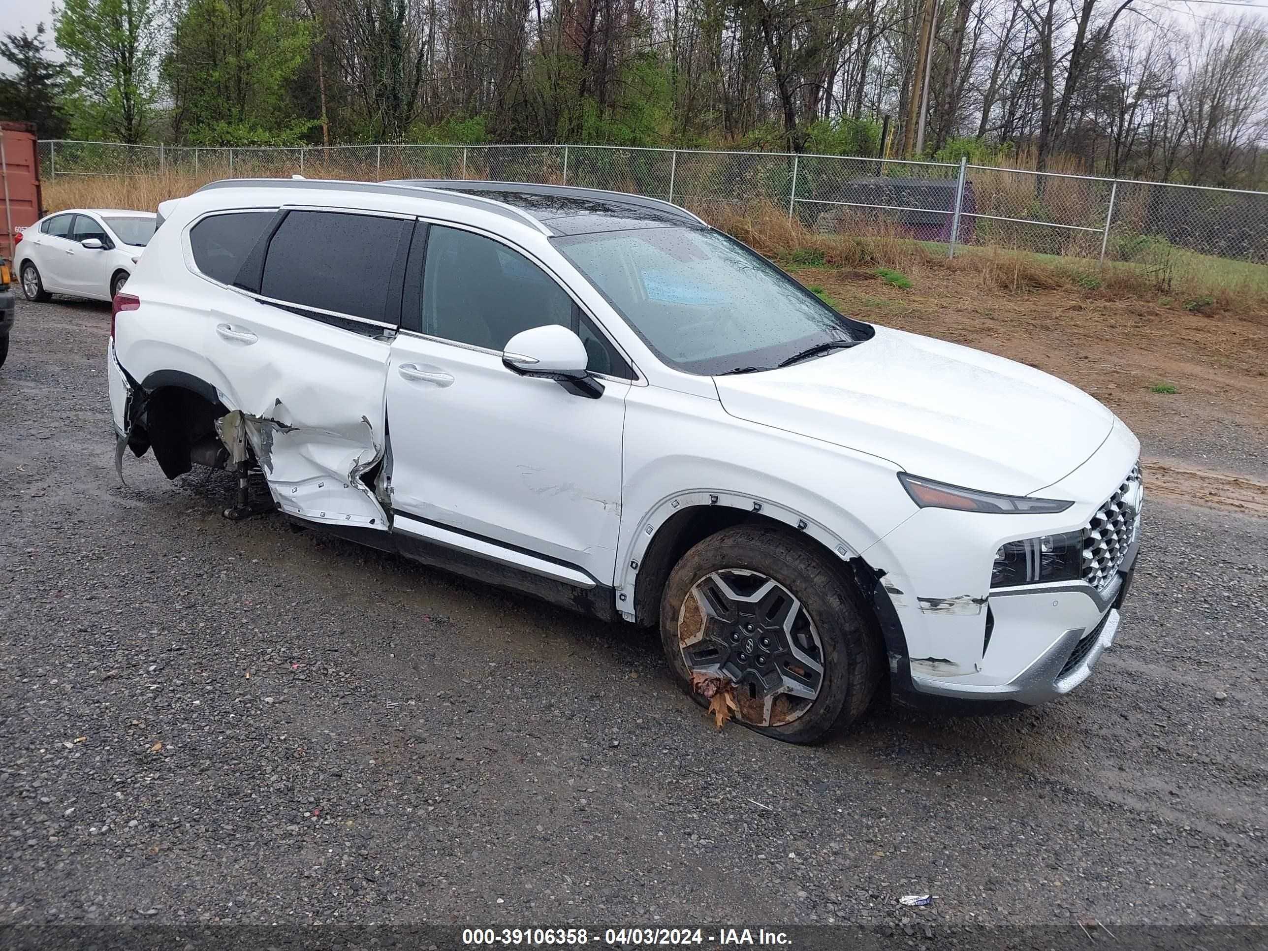 hyundai santa fe 2022 km8s5da15nu055371