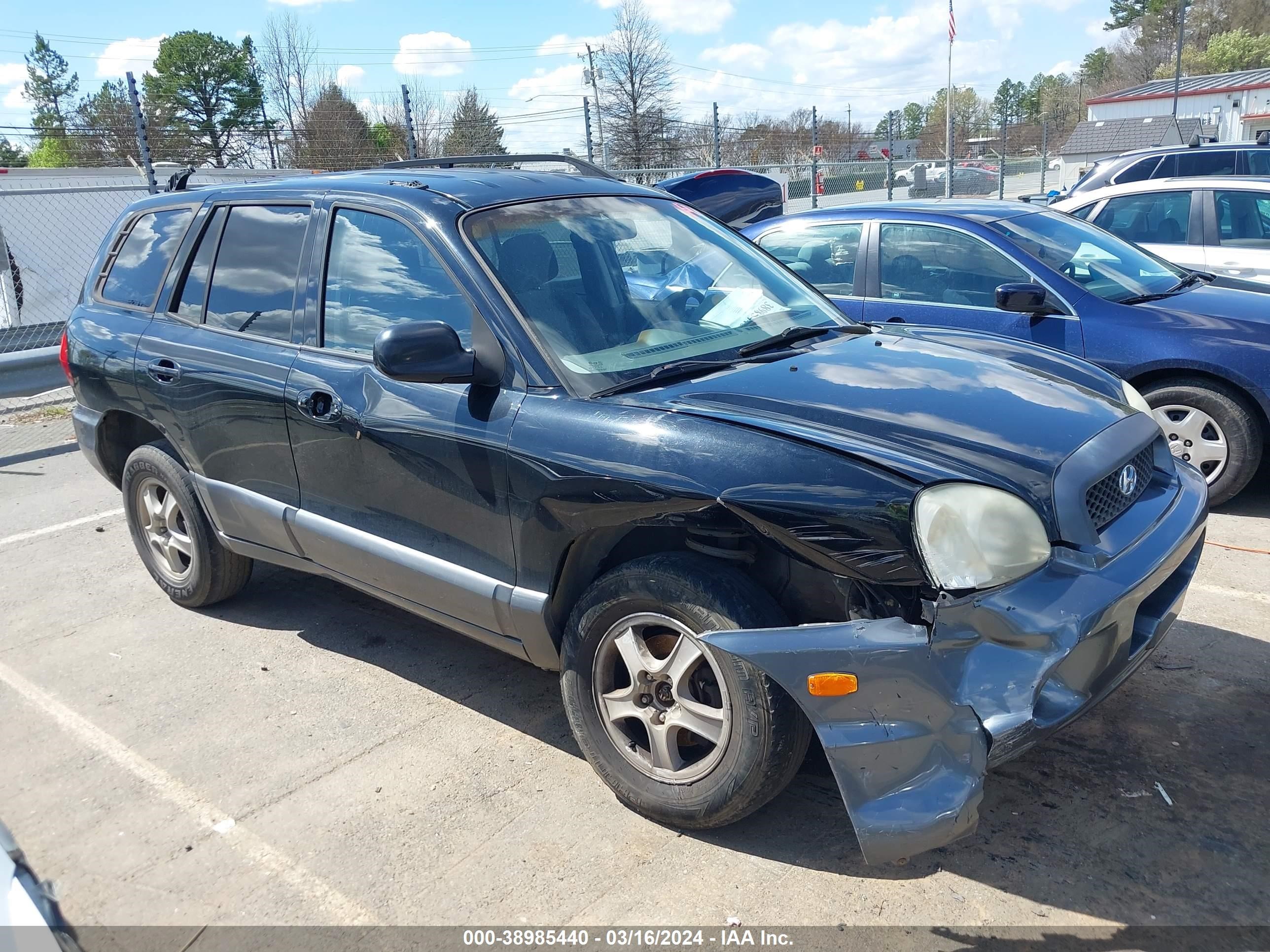 hyundai santa fe 2004 km8sc13d14u701161