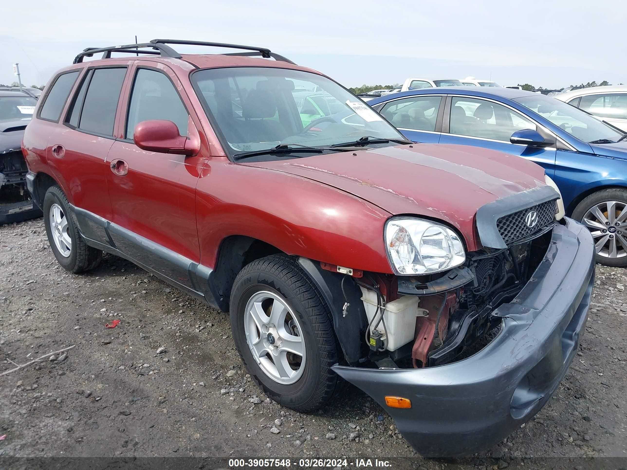 hyundai santa fe 2004 km8sc13d14u784493