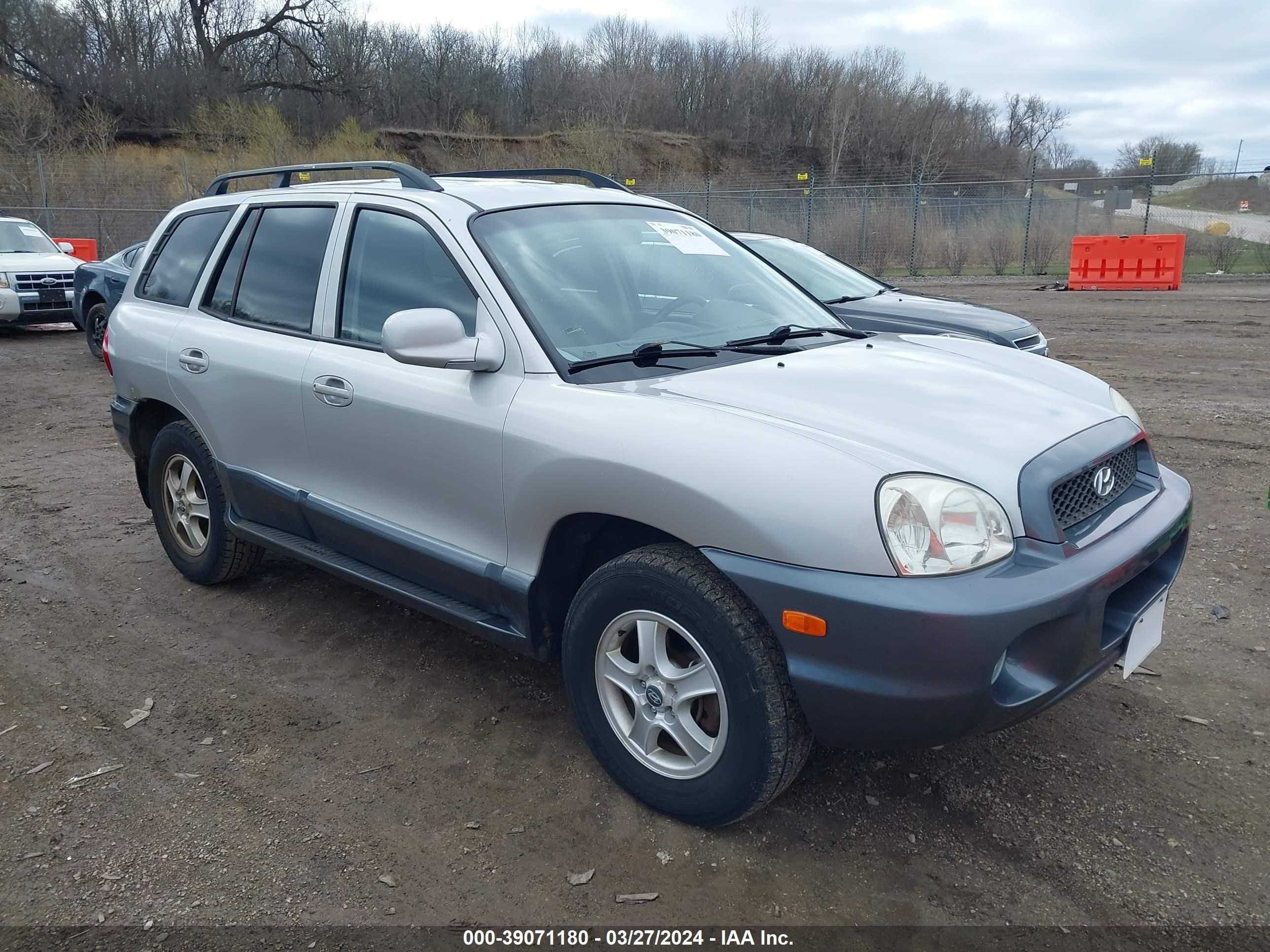 hyundai santa fe 2004 km8sc13d14u826872