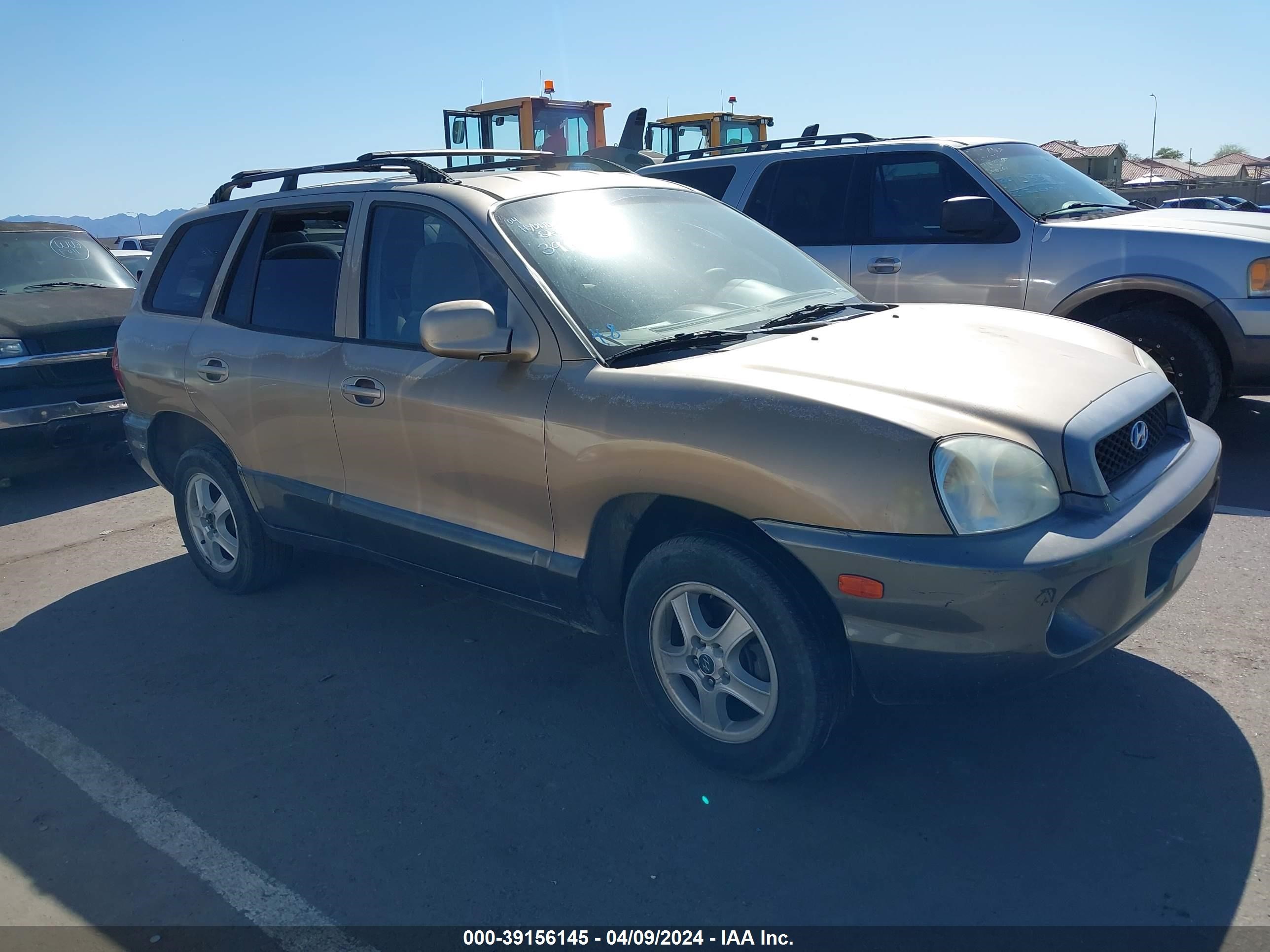 hyundai santa fe 2004 km8sc13d34u697744