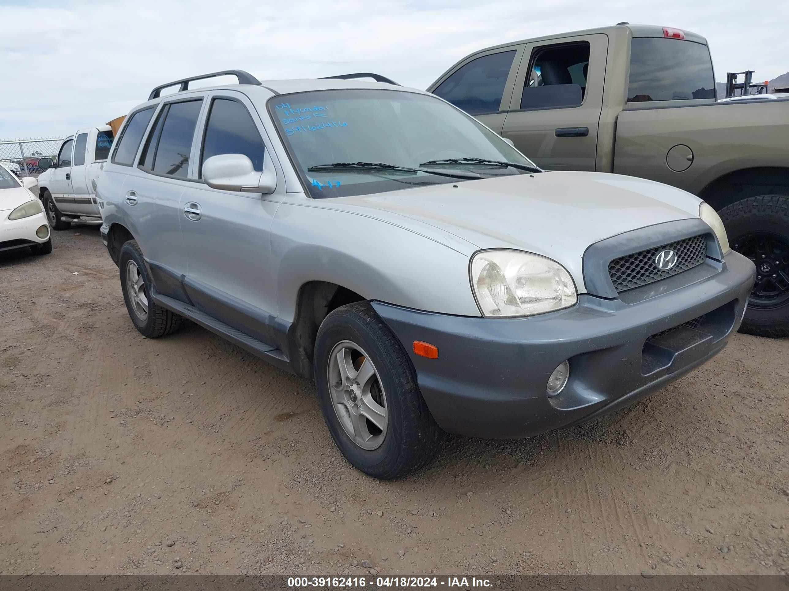 hyundai santa fe 2004 km8sc13e04u813555