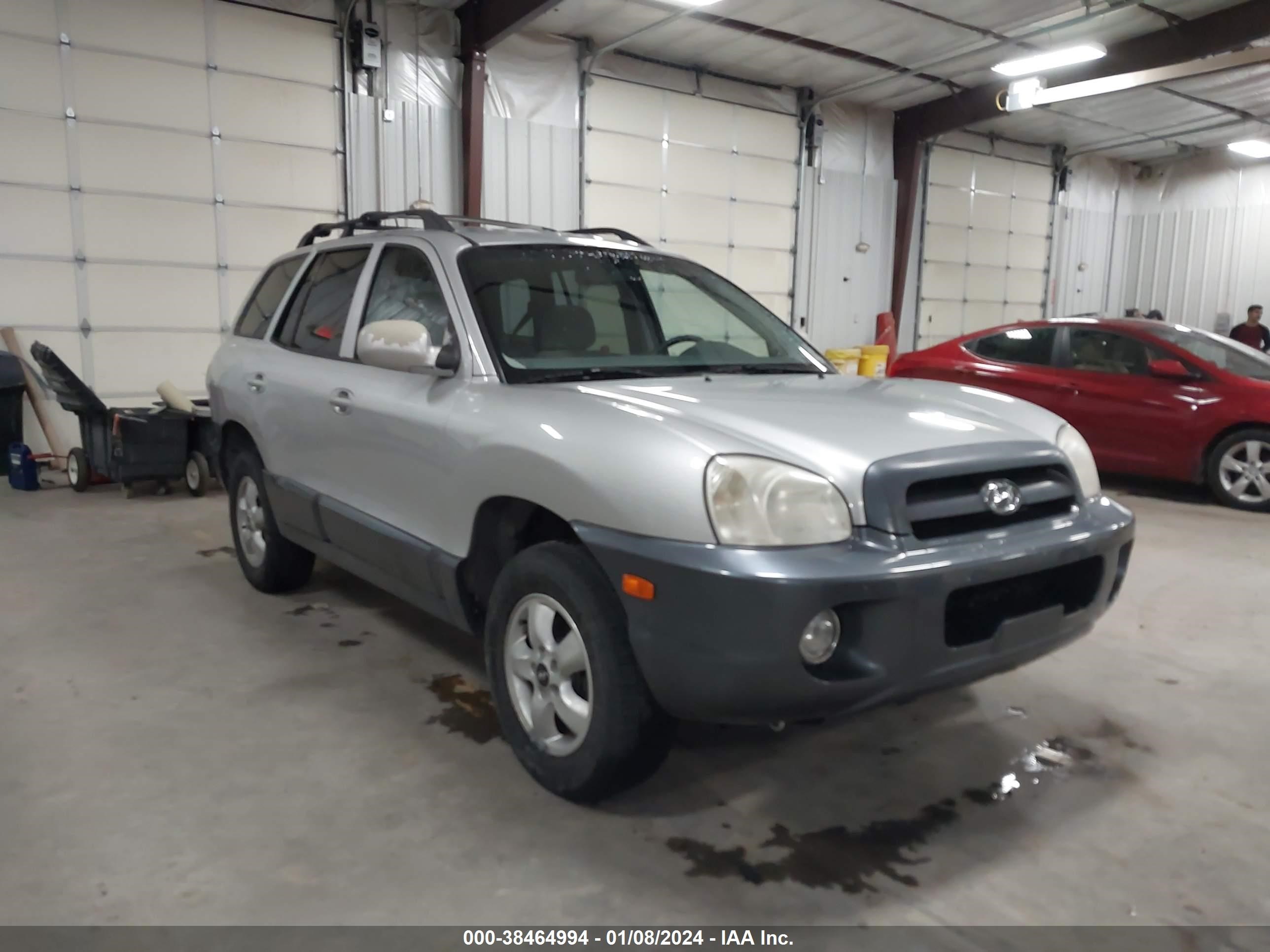 hyundai santa fe 2005 km8sc13e15u966740