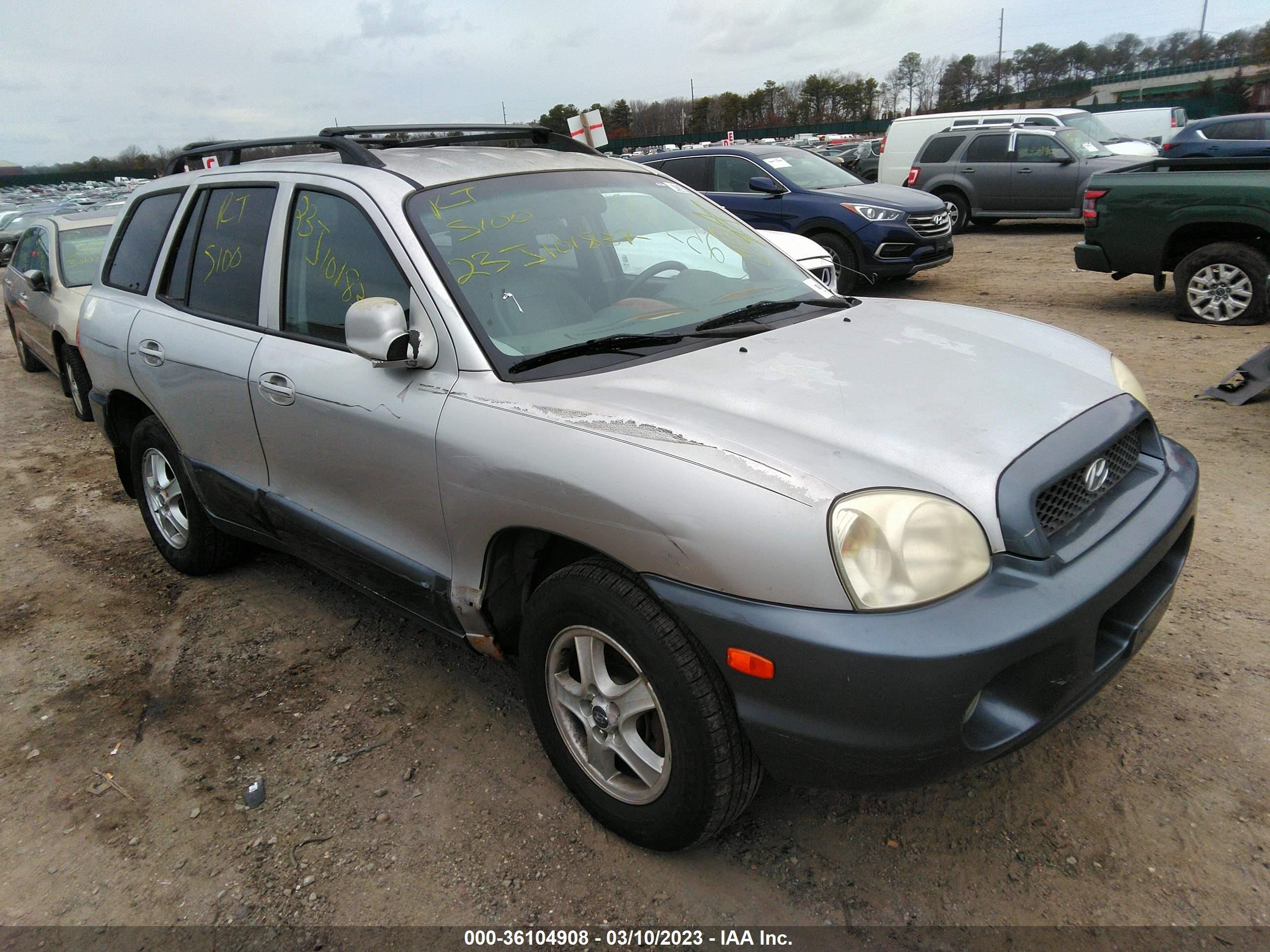 hyundai santa fe 2002 km8sc73d12u312181