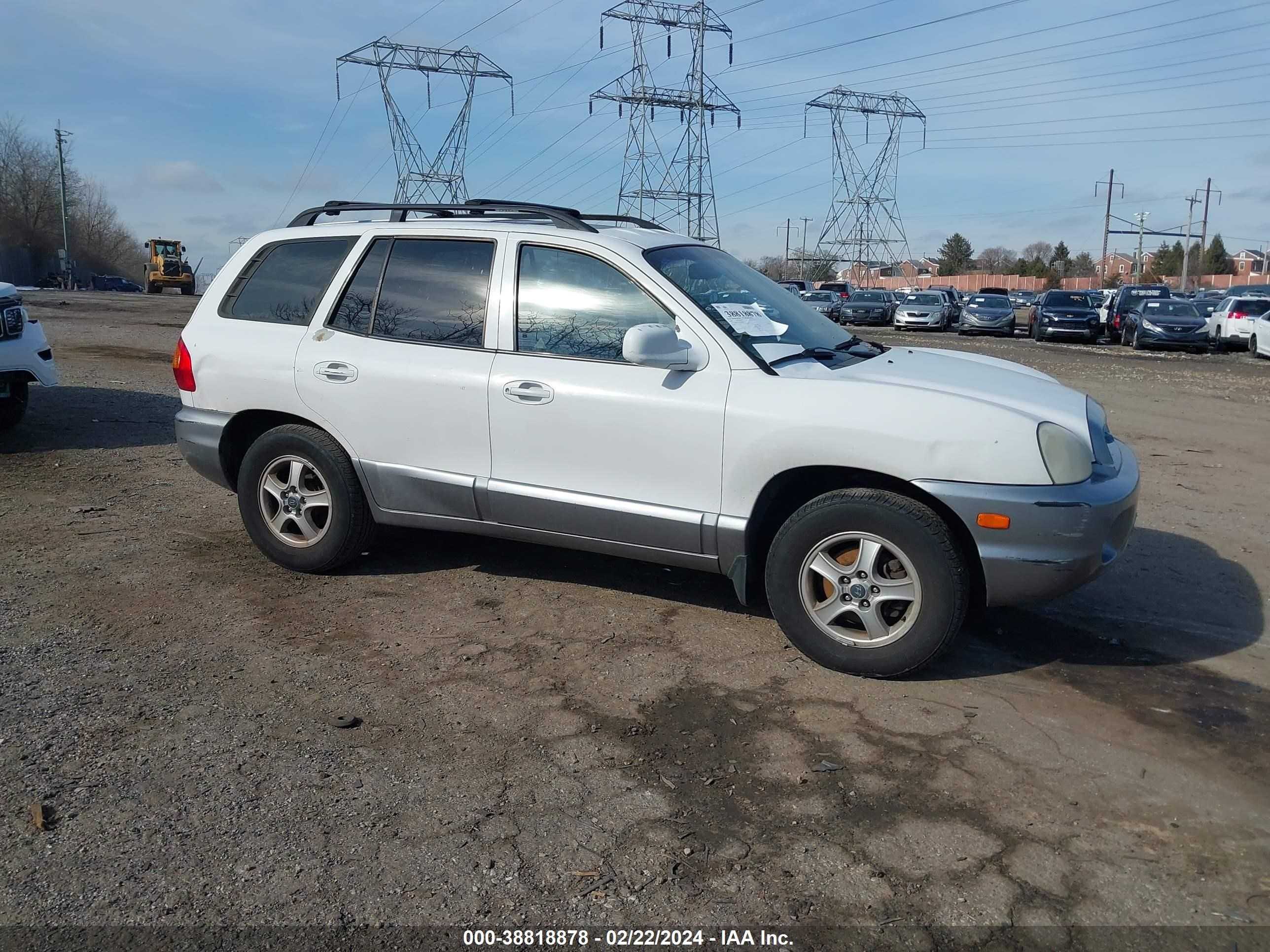 hyundai santa fe 2003 km8sc73d13u348728