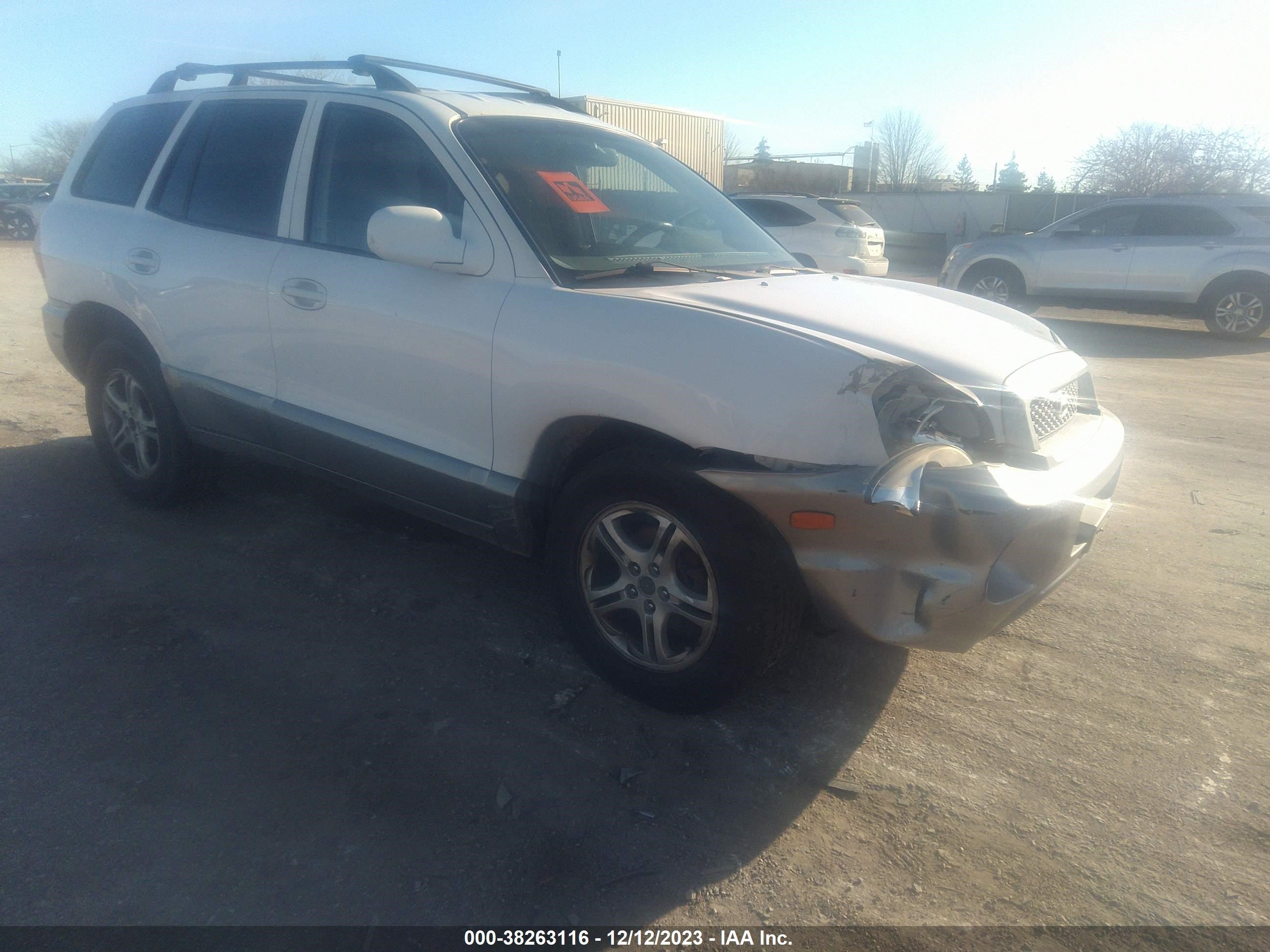 hyundai santa fe 2003 km8sc73d13u428630