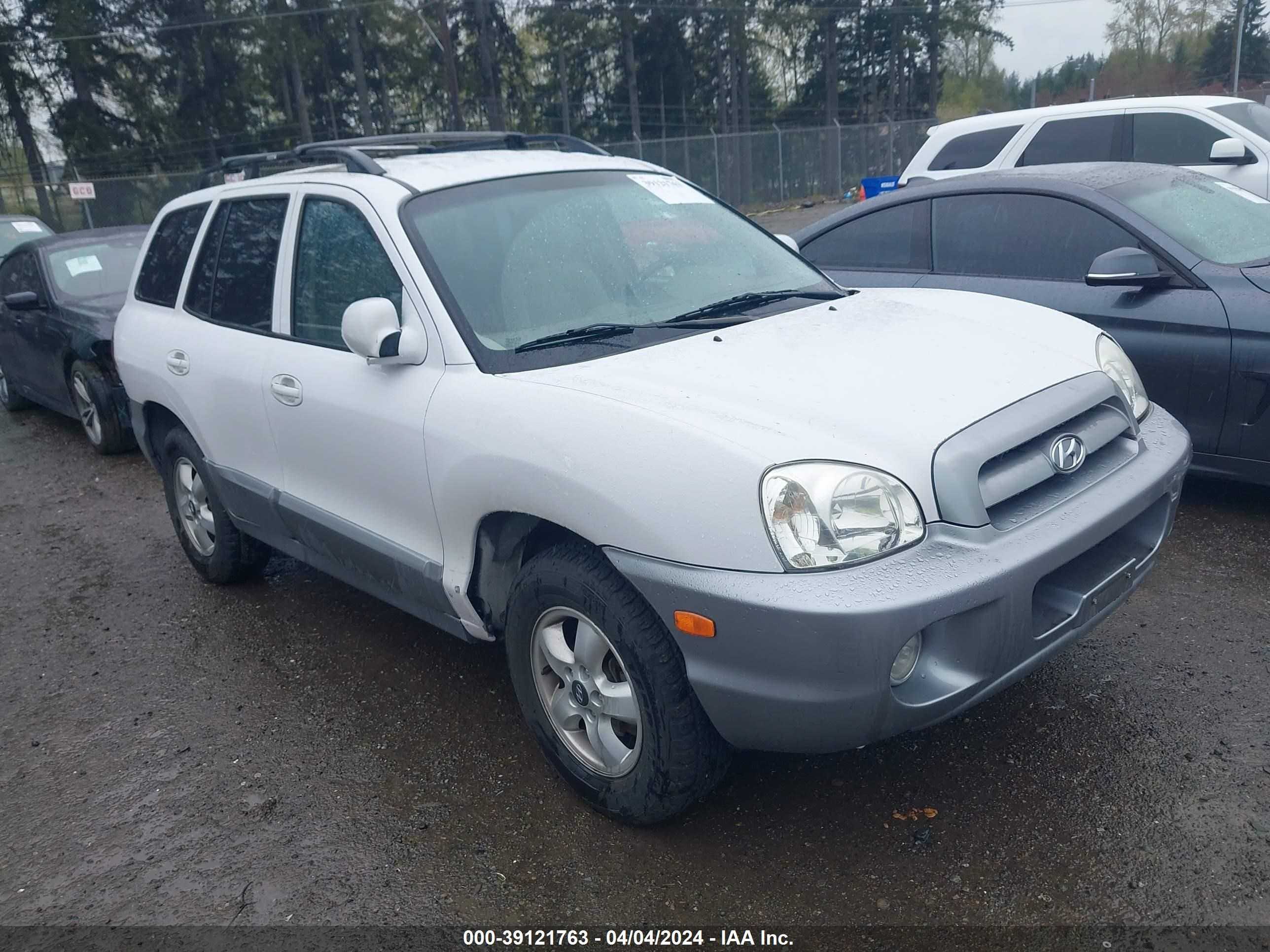 hyundai santa fe 2005 km8sc73dx5u955262