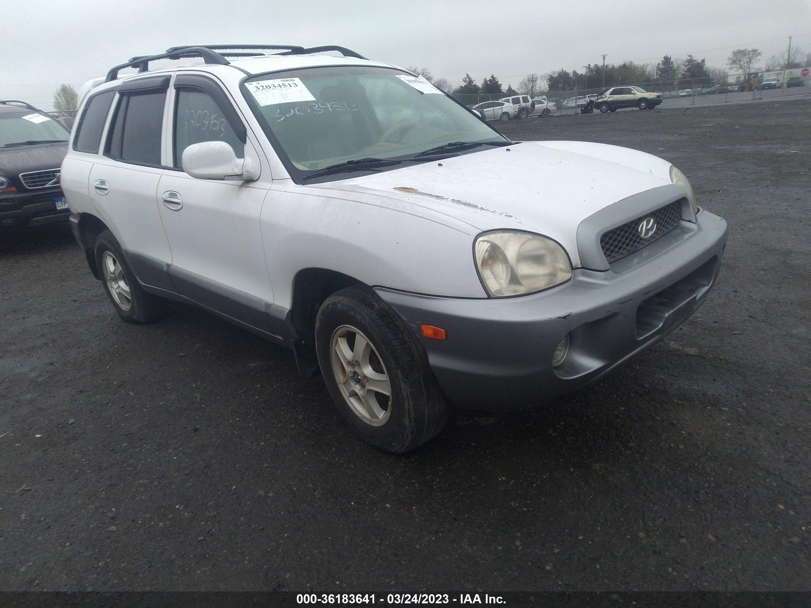 hyundai santa fe 2004 km8sc73e34u687467