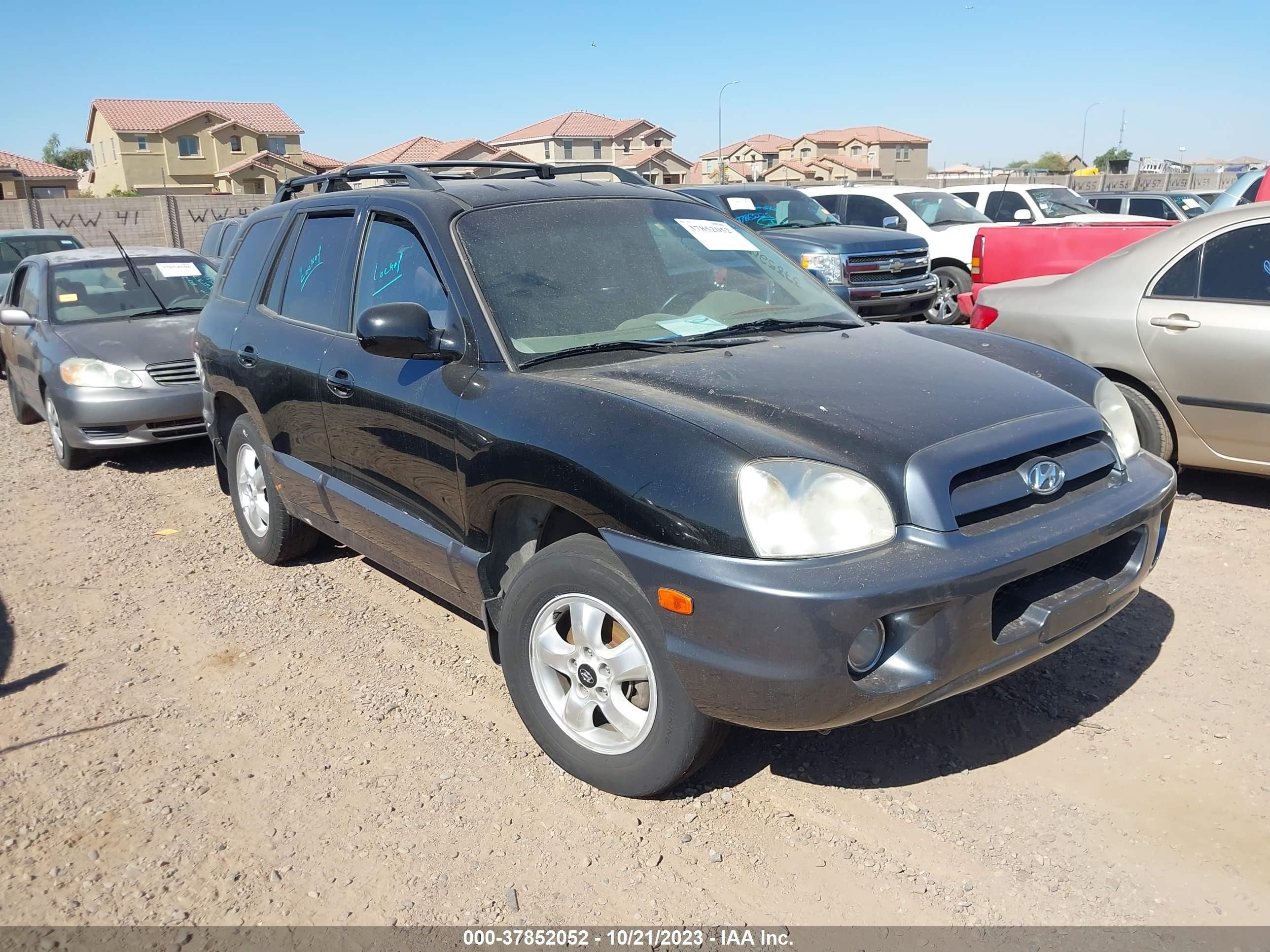 hyundai santa fe 2005 km8sc73e35u980545