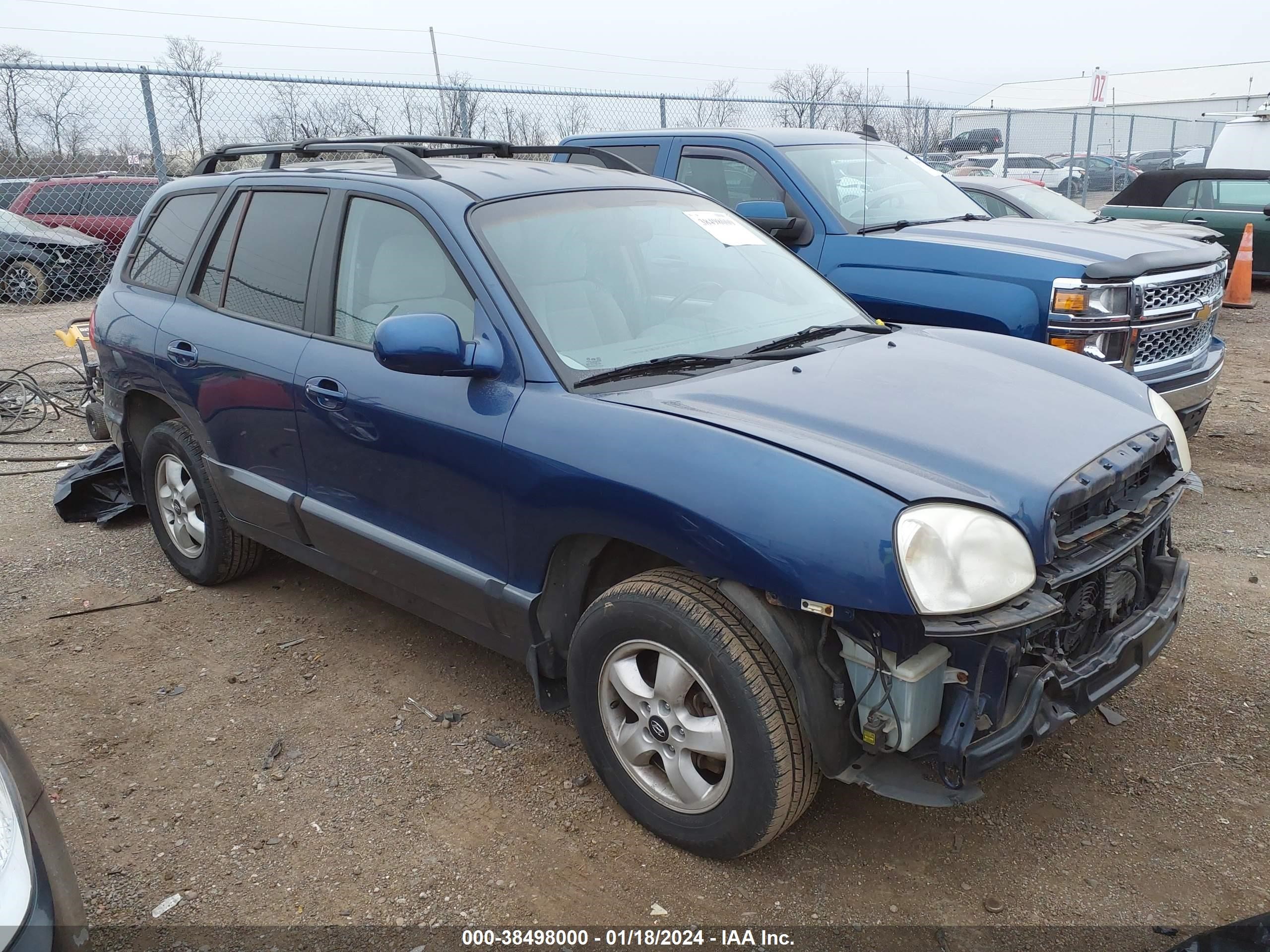 hyundai santa fe 2006 km8sc73e36u086434